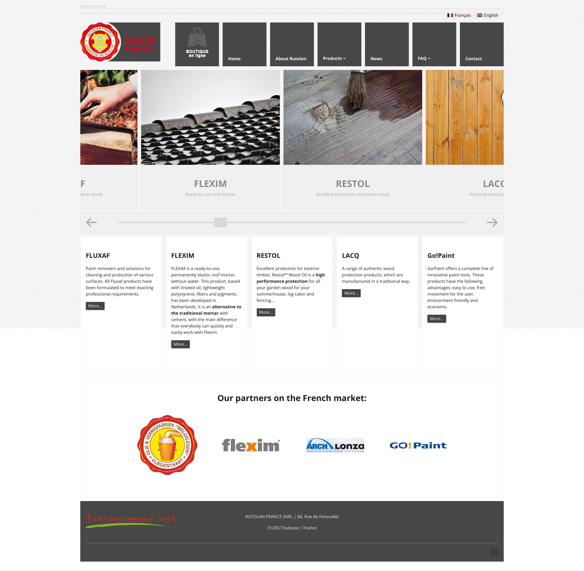 Aperçu du site