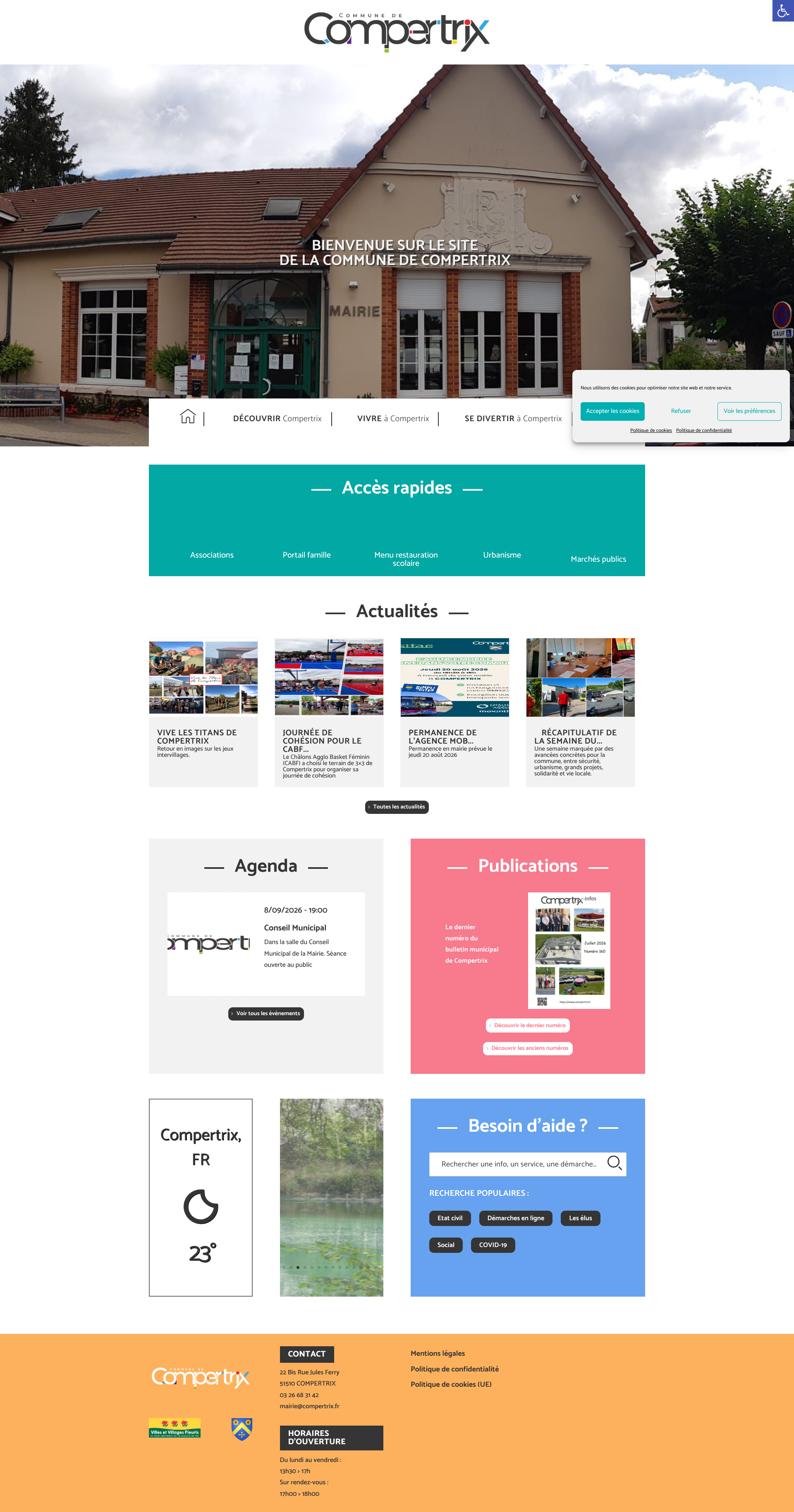 Aperçu du site