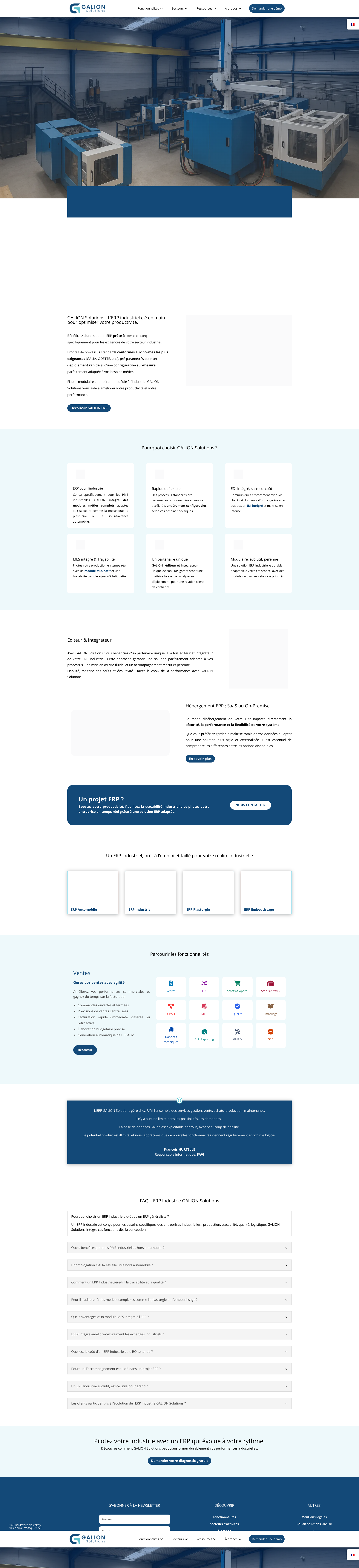 Aperçu du site
