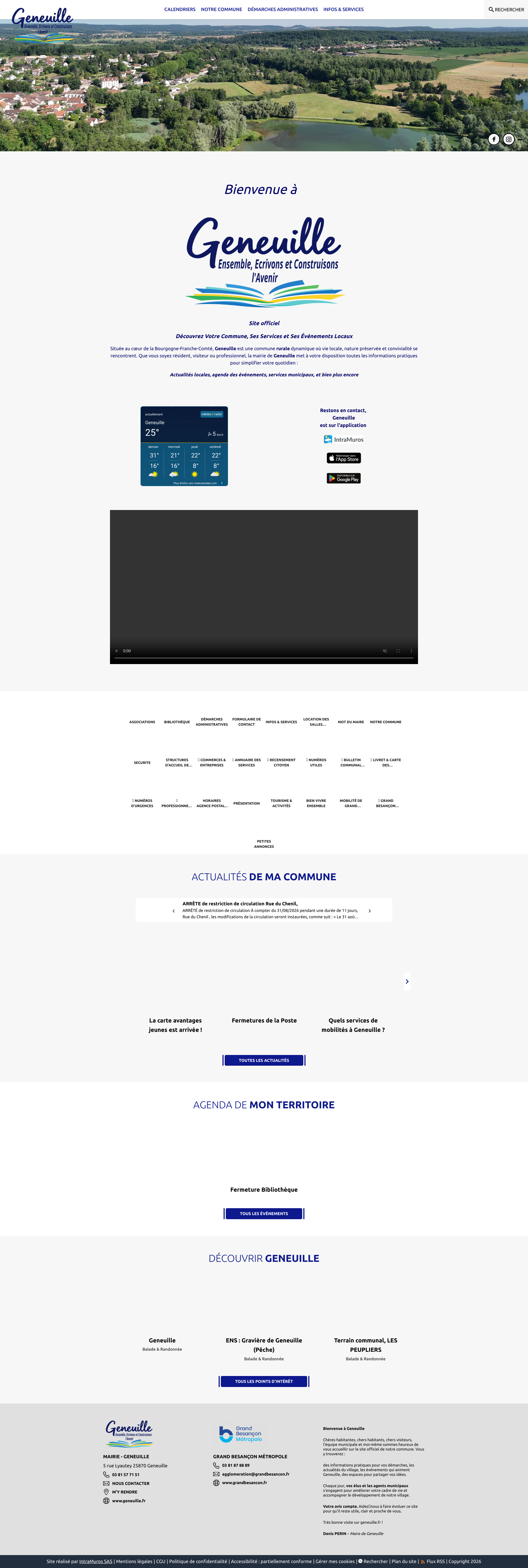 Aperçu du site