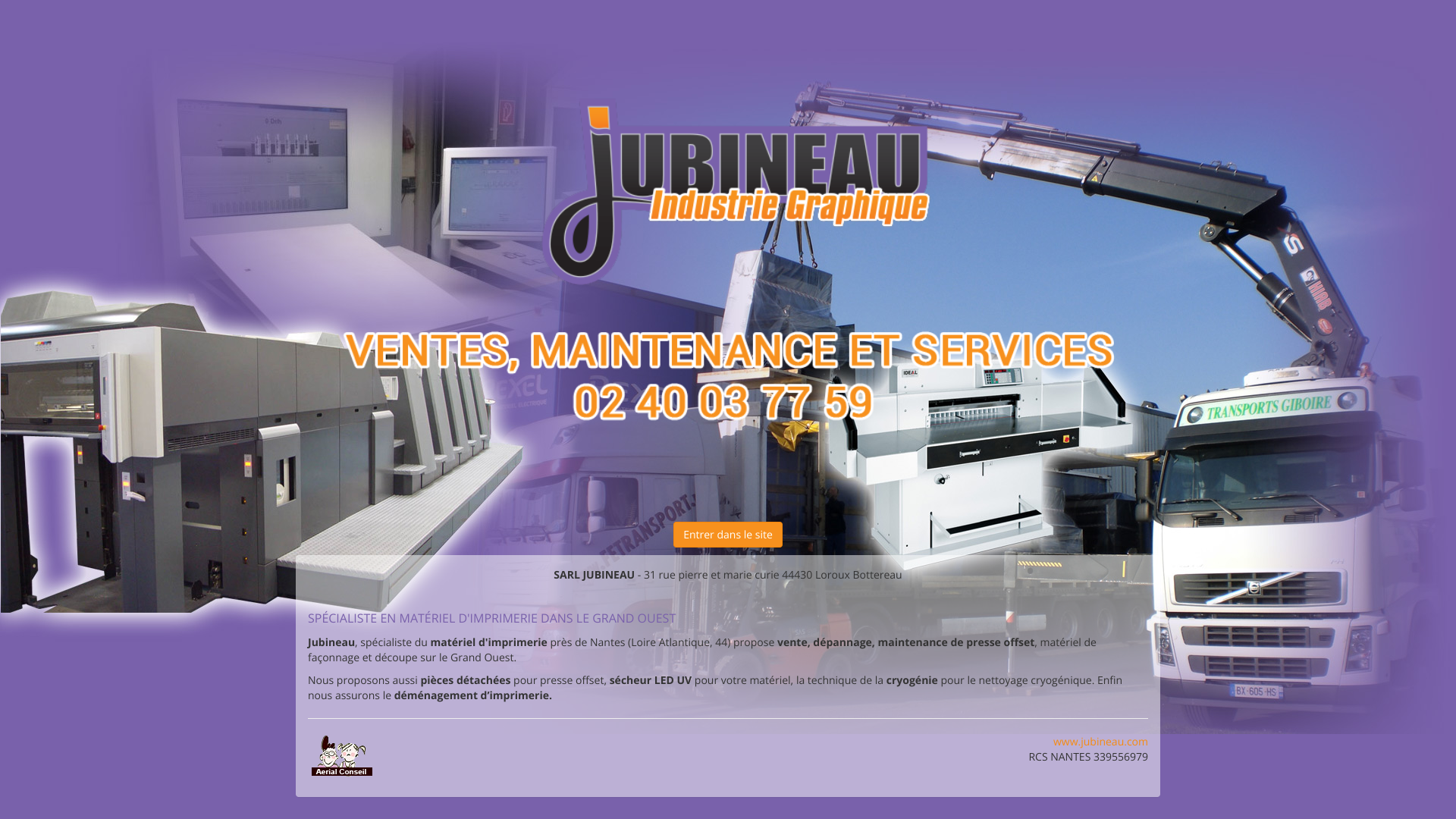 Aperçu du site