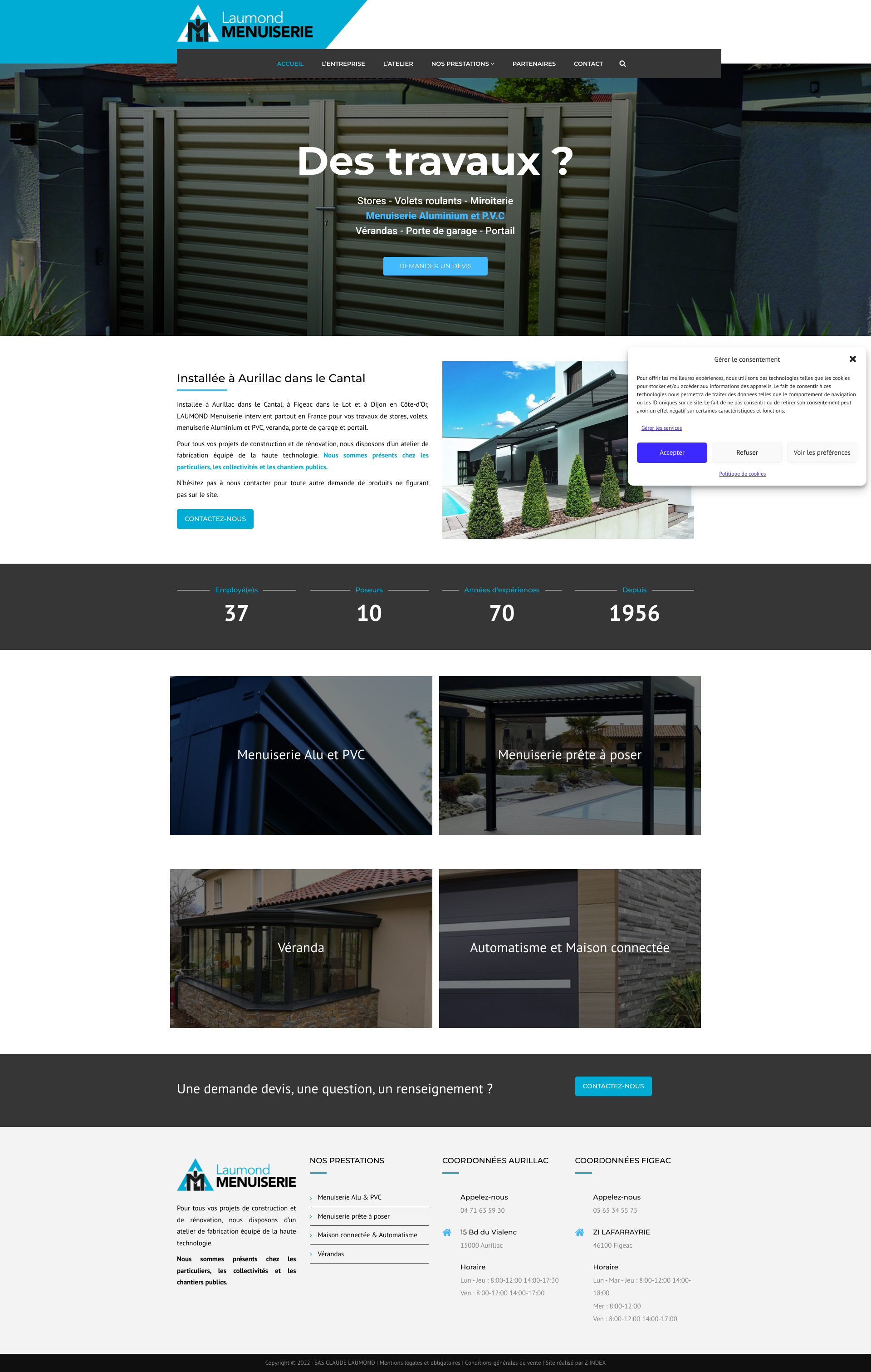 Aperçu du site
