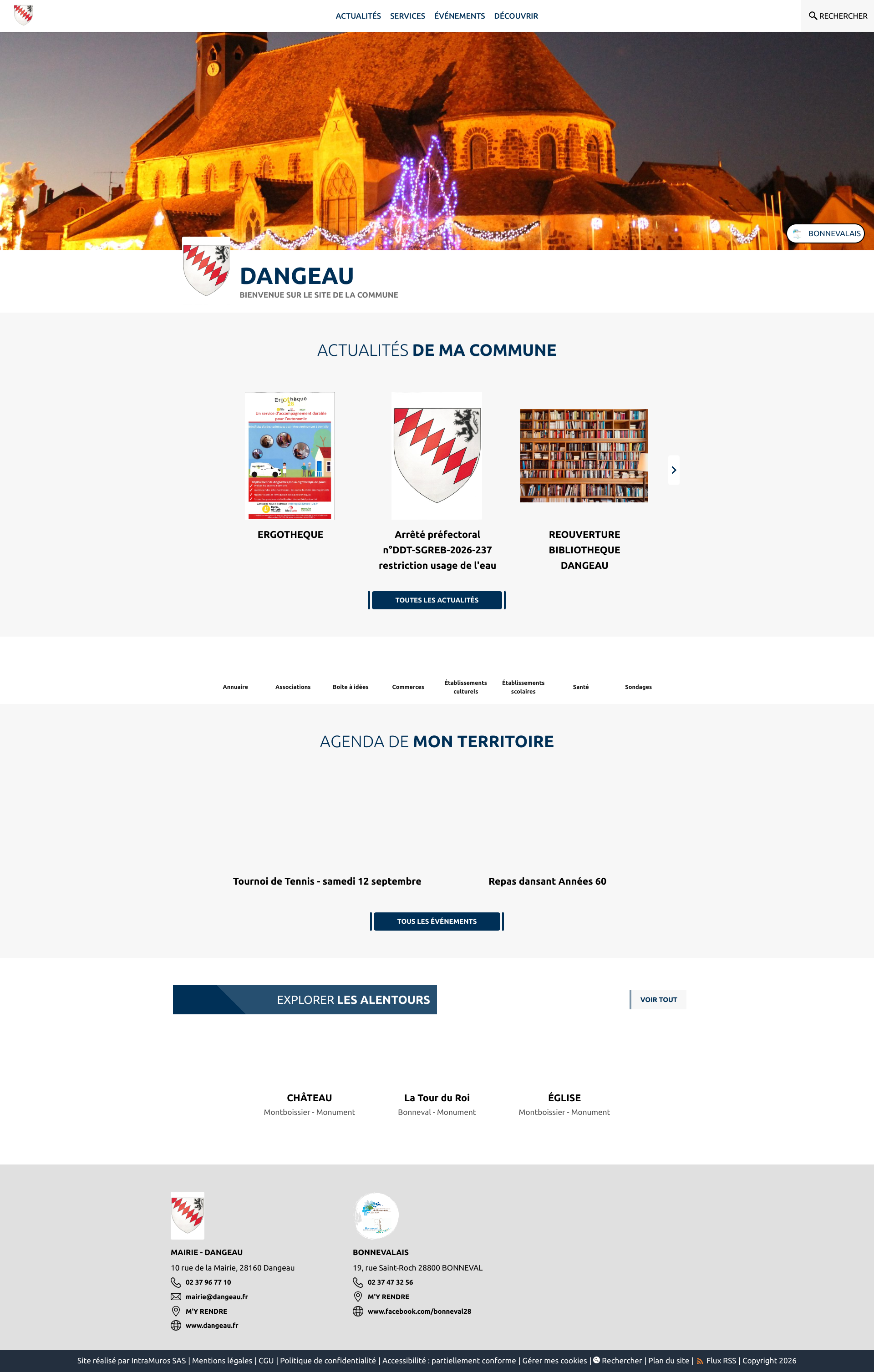 Aperçu du site