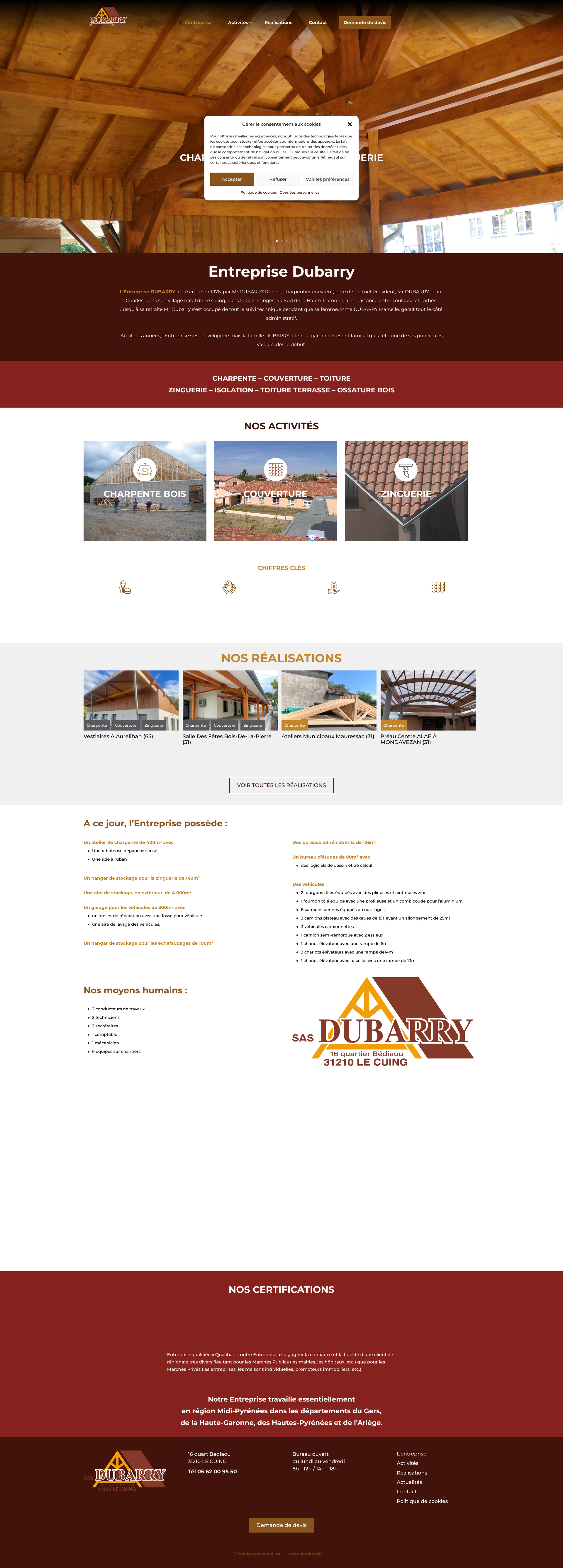 Aperçu du site