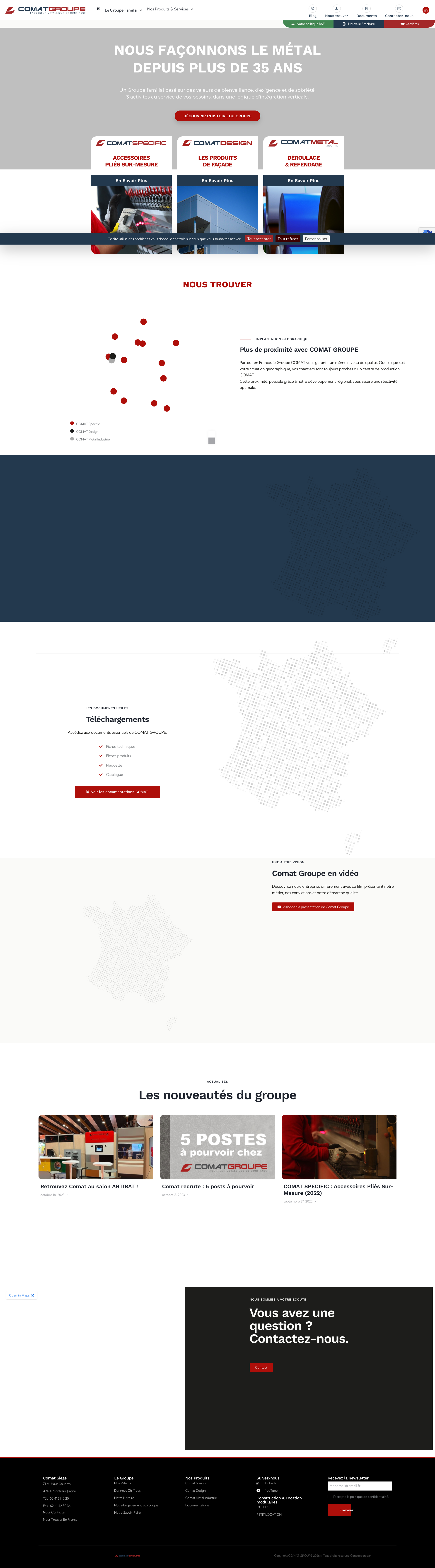 Aperçu du site