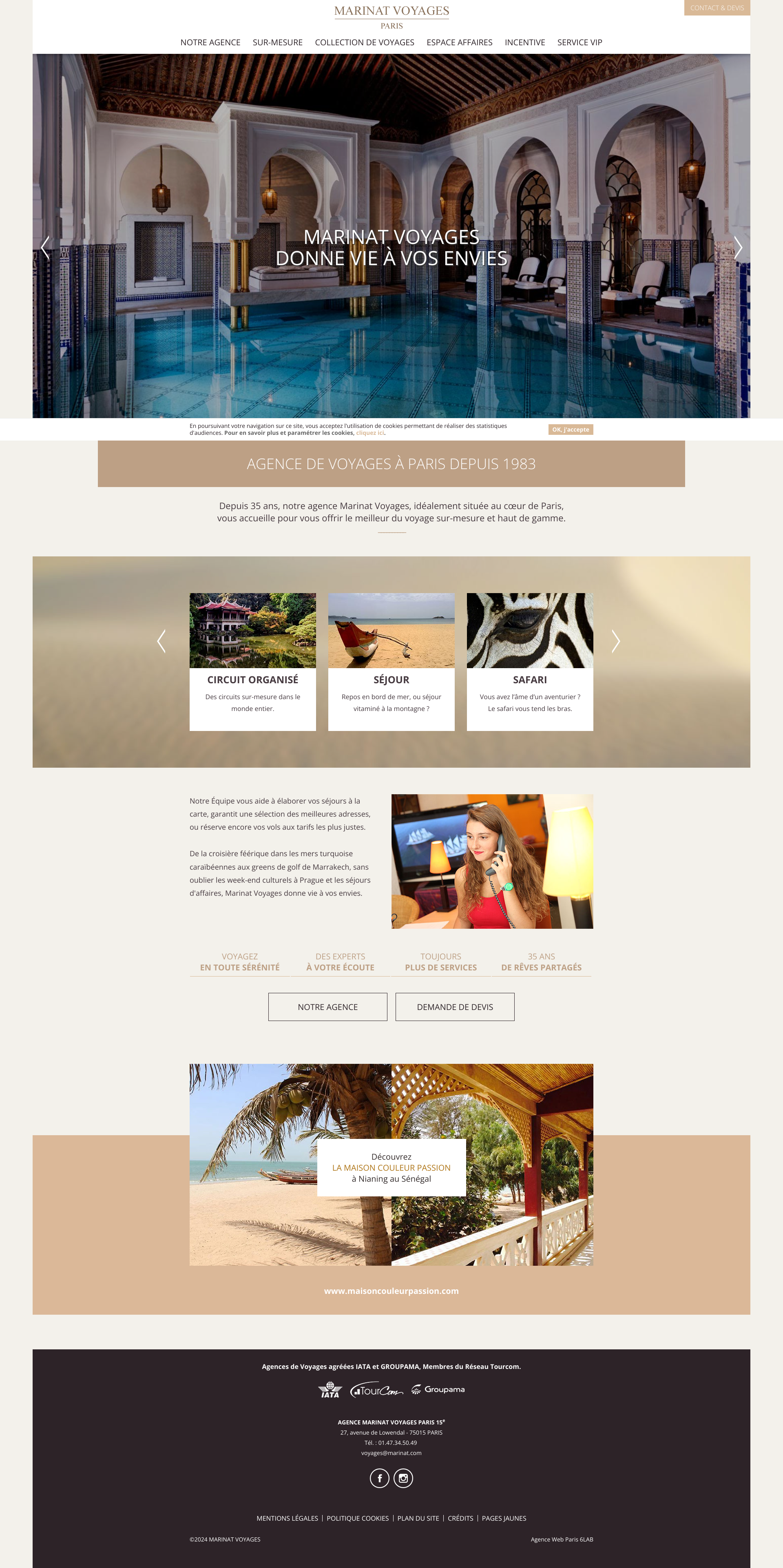 Aperçu du site