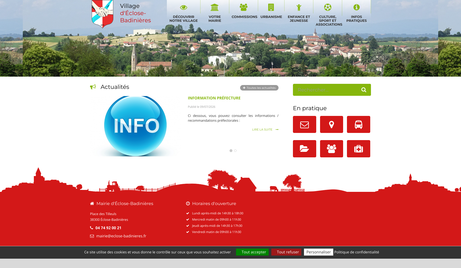 Aperçu du site