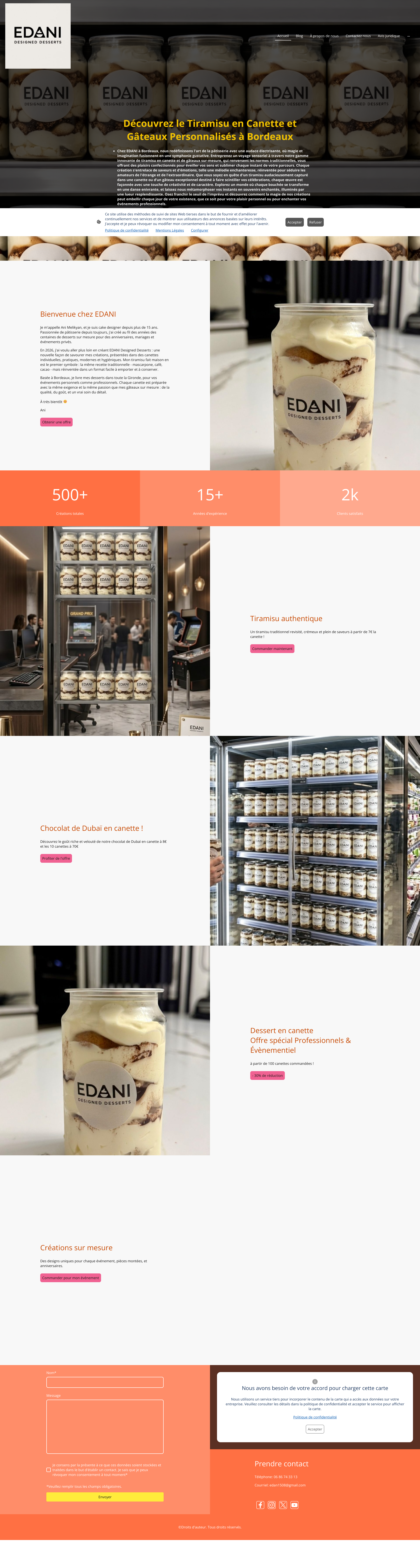 Aperçu du site