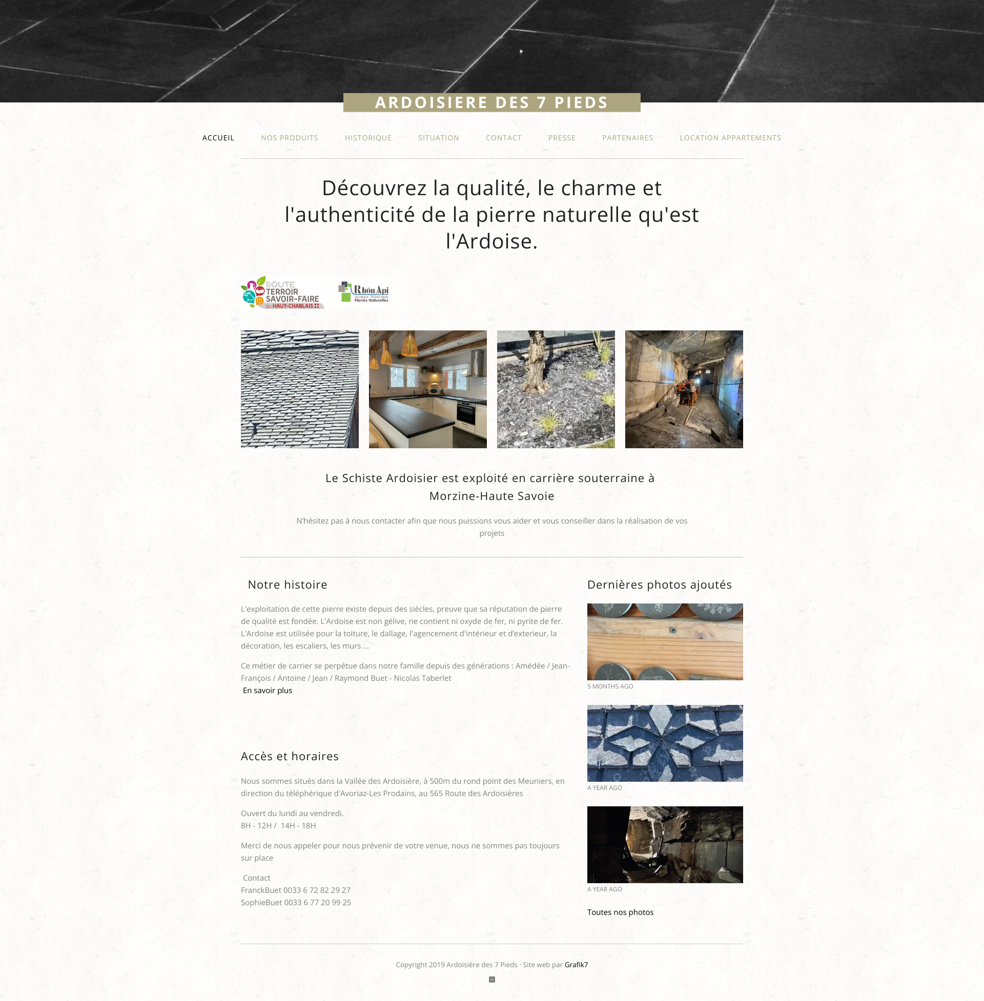Aperçu du site
