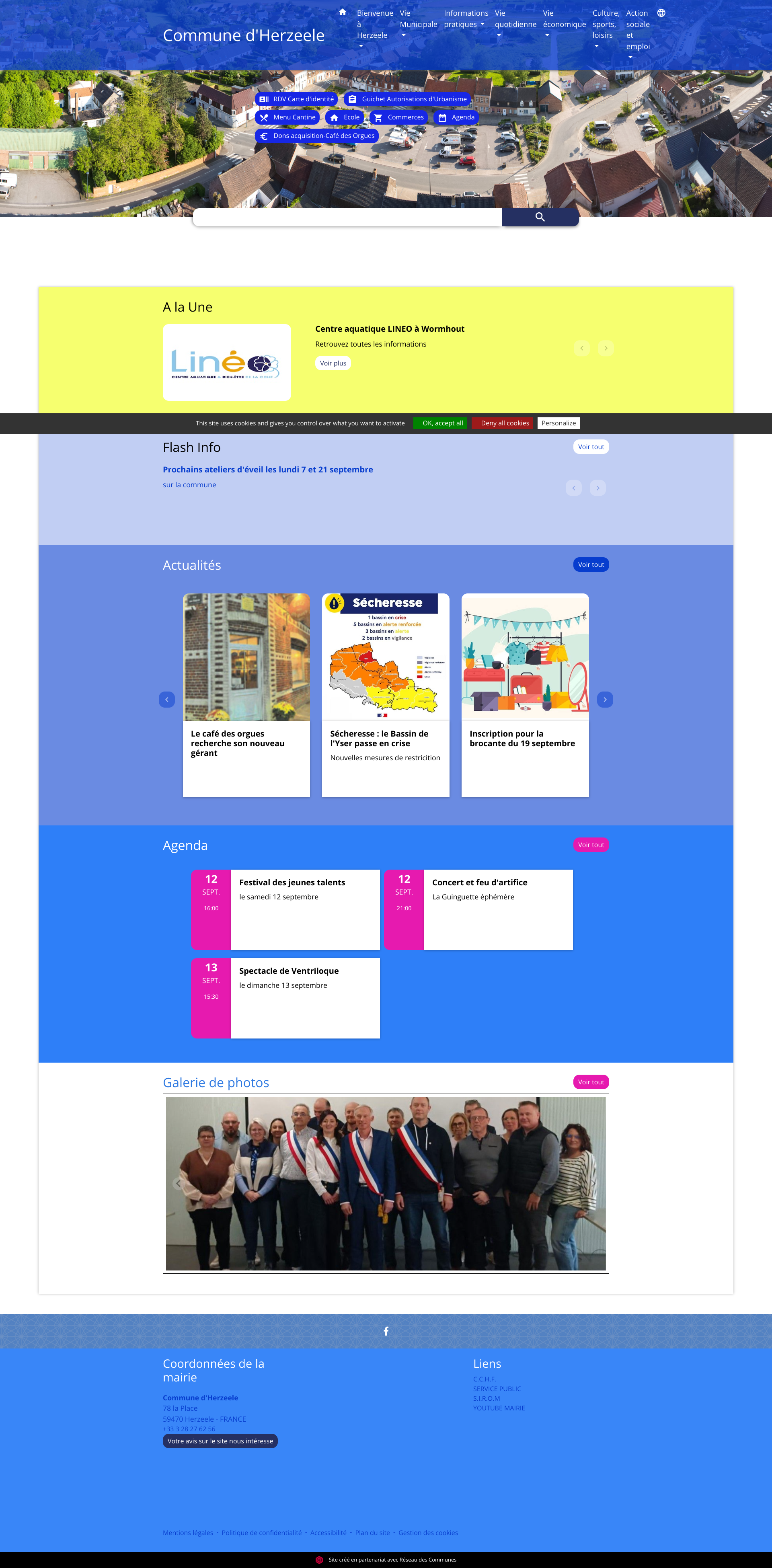 Aperçu du site
