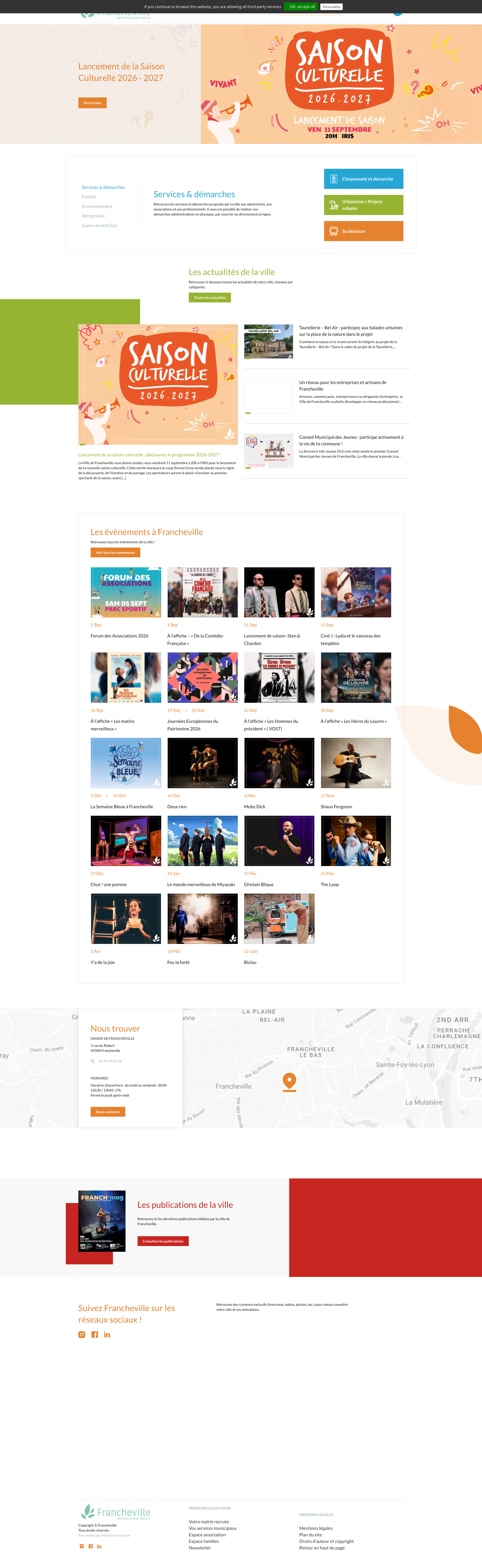 Aperçu du site