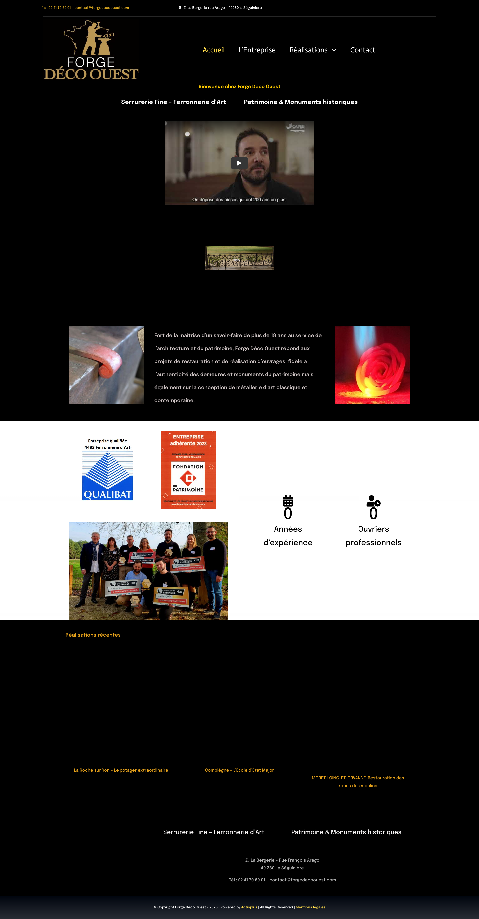 Aperçu du site
