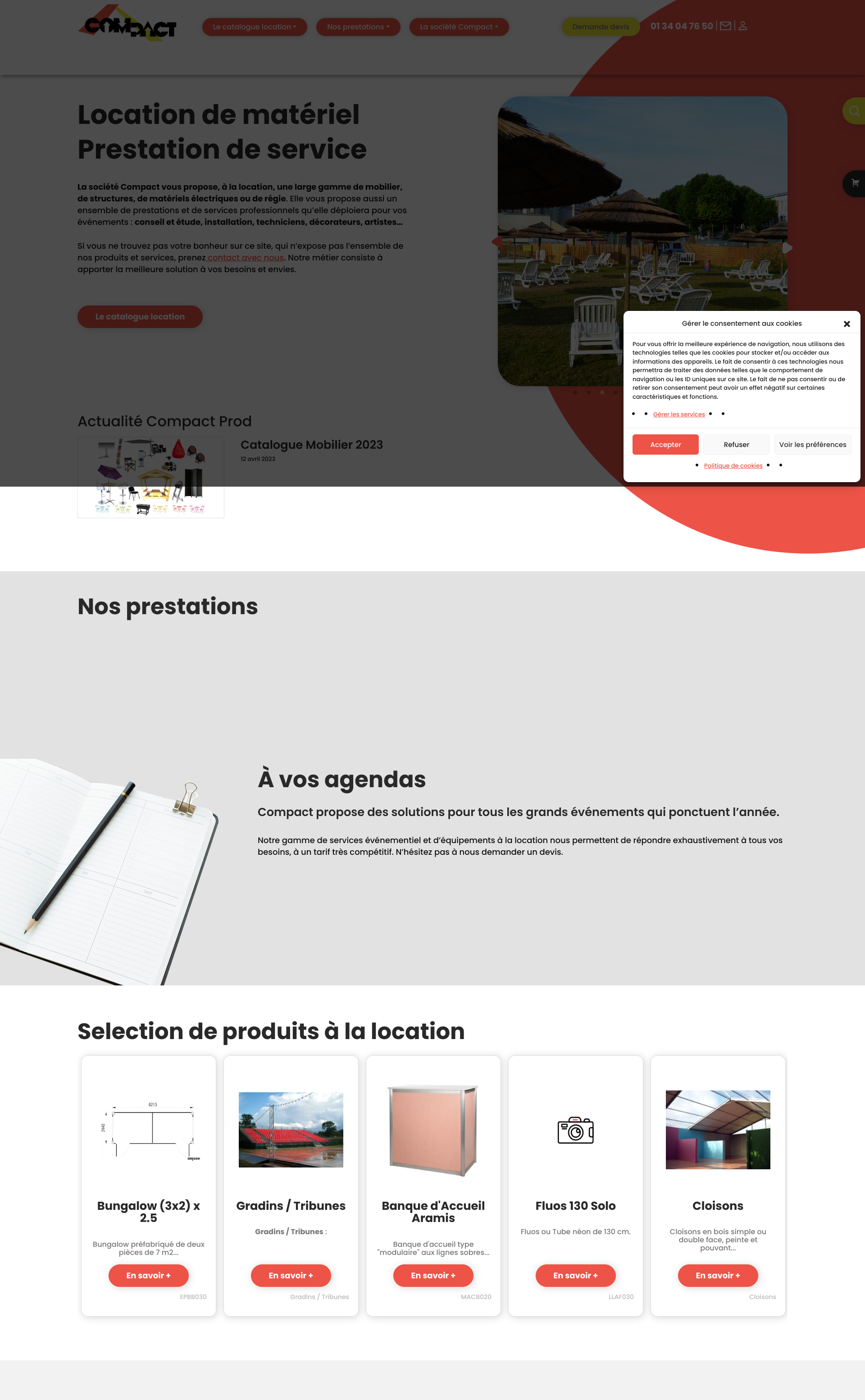 Aperçu du site