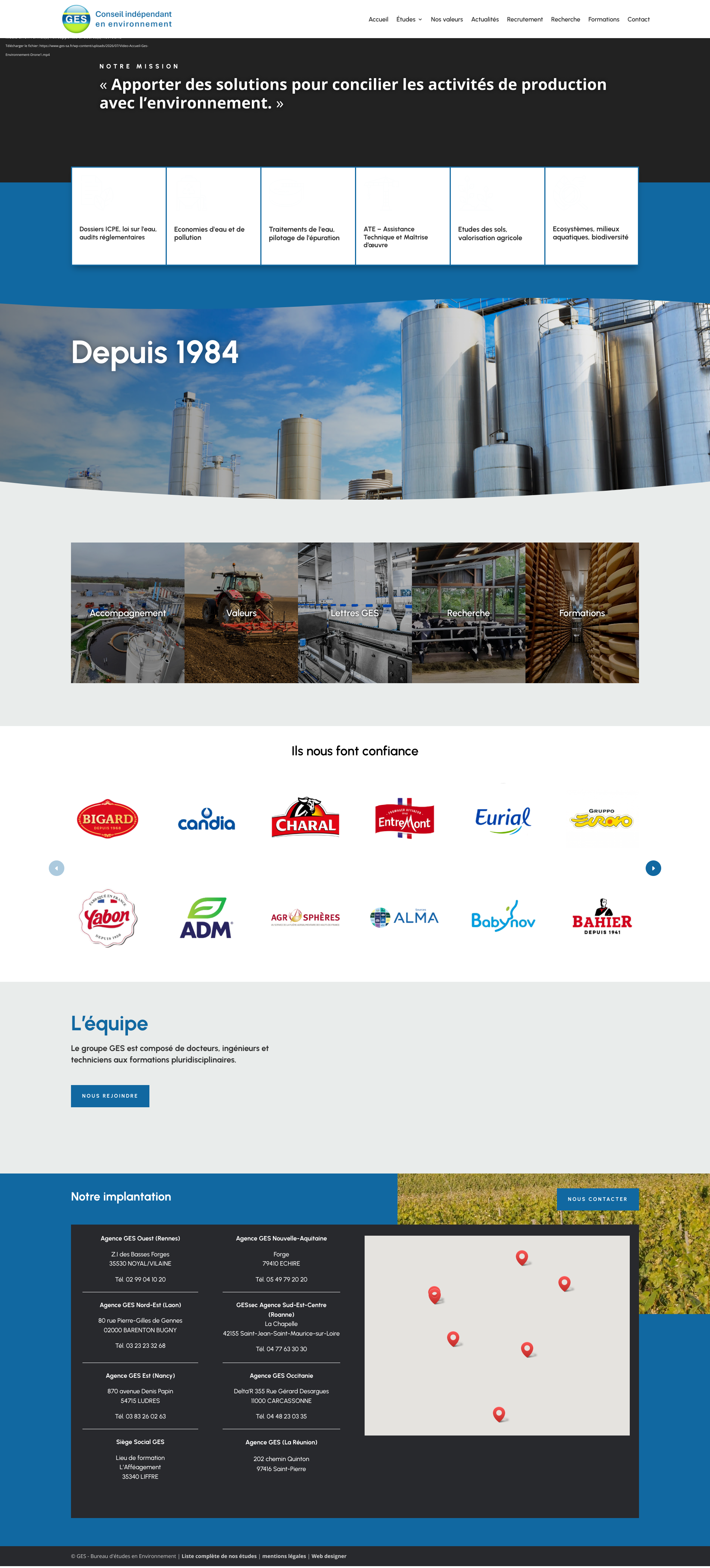 Aperçu du site