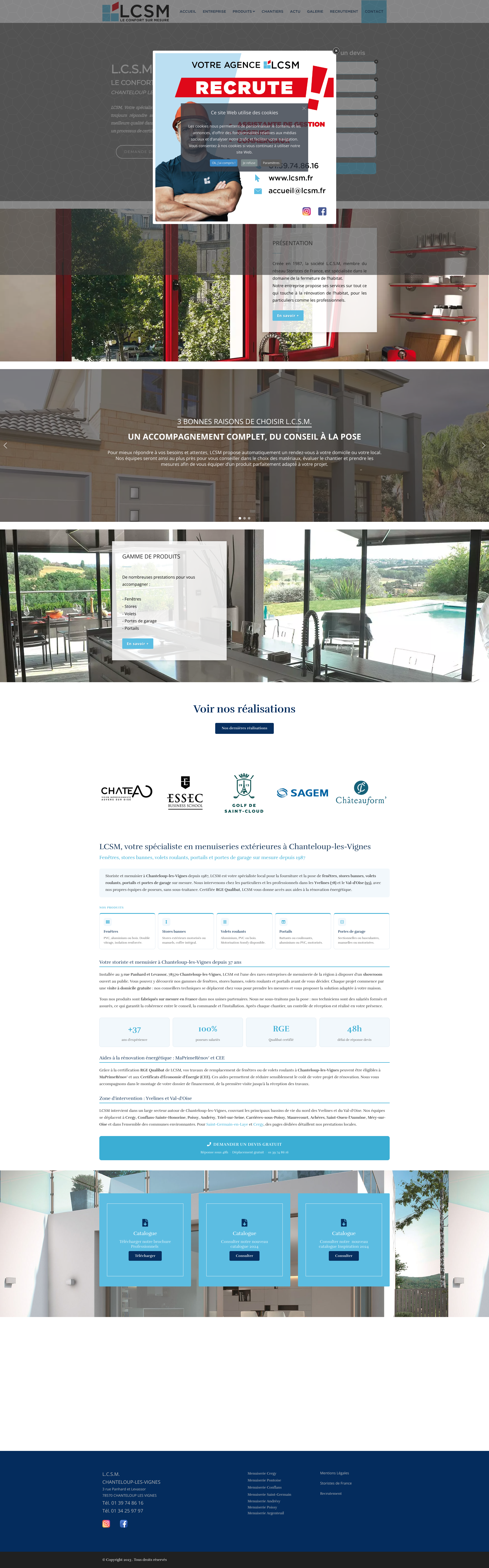 Aperçu du site