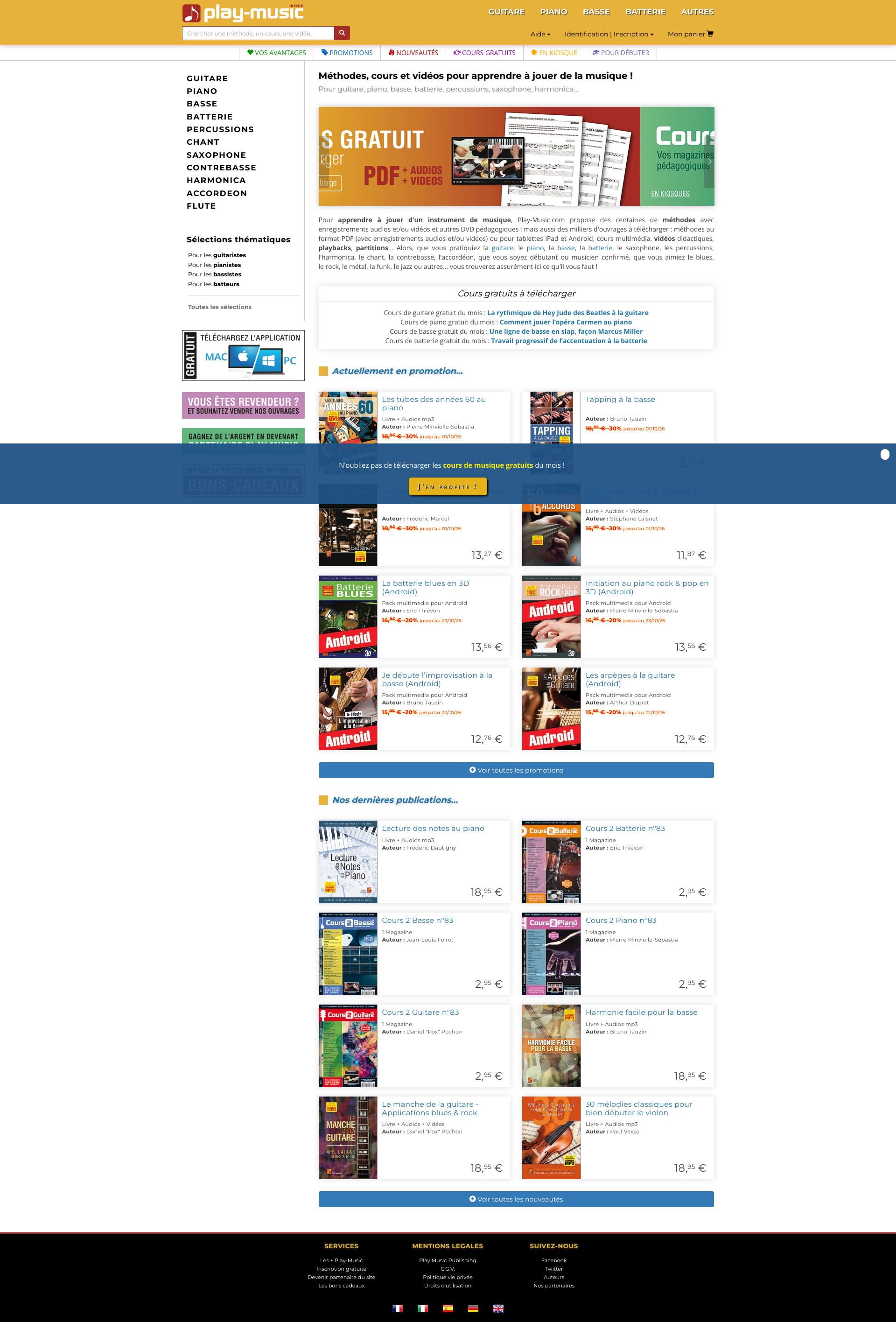 Aperçu du site
