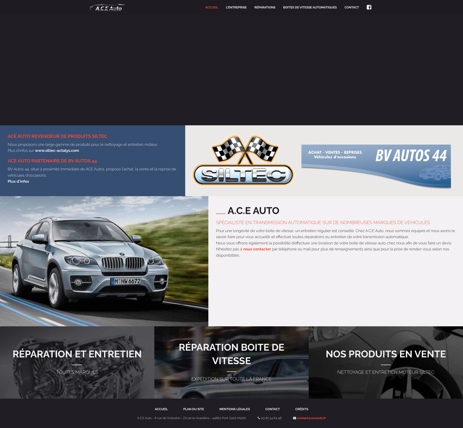 Aperçu du site