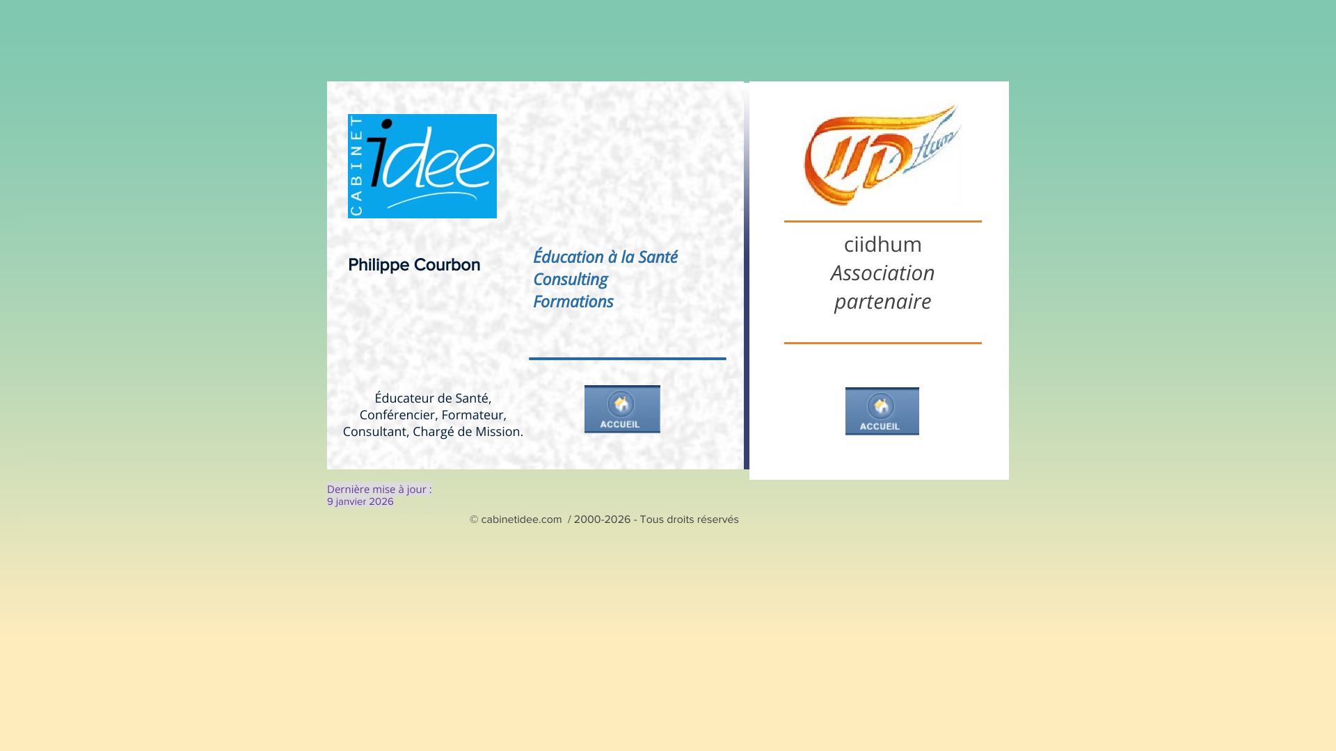 Aperçu du site