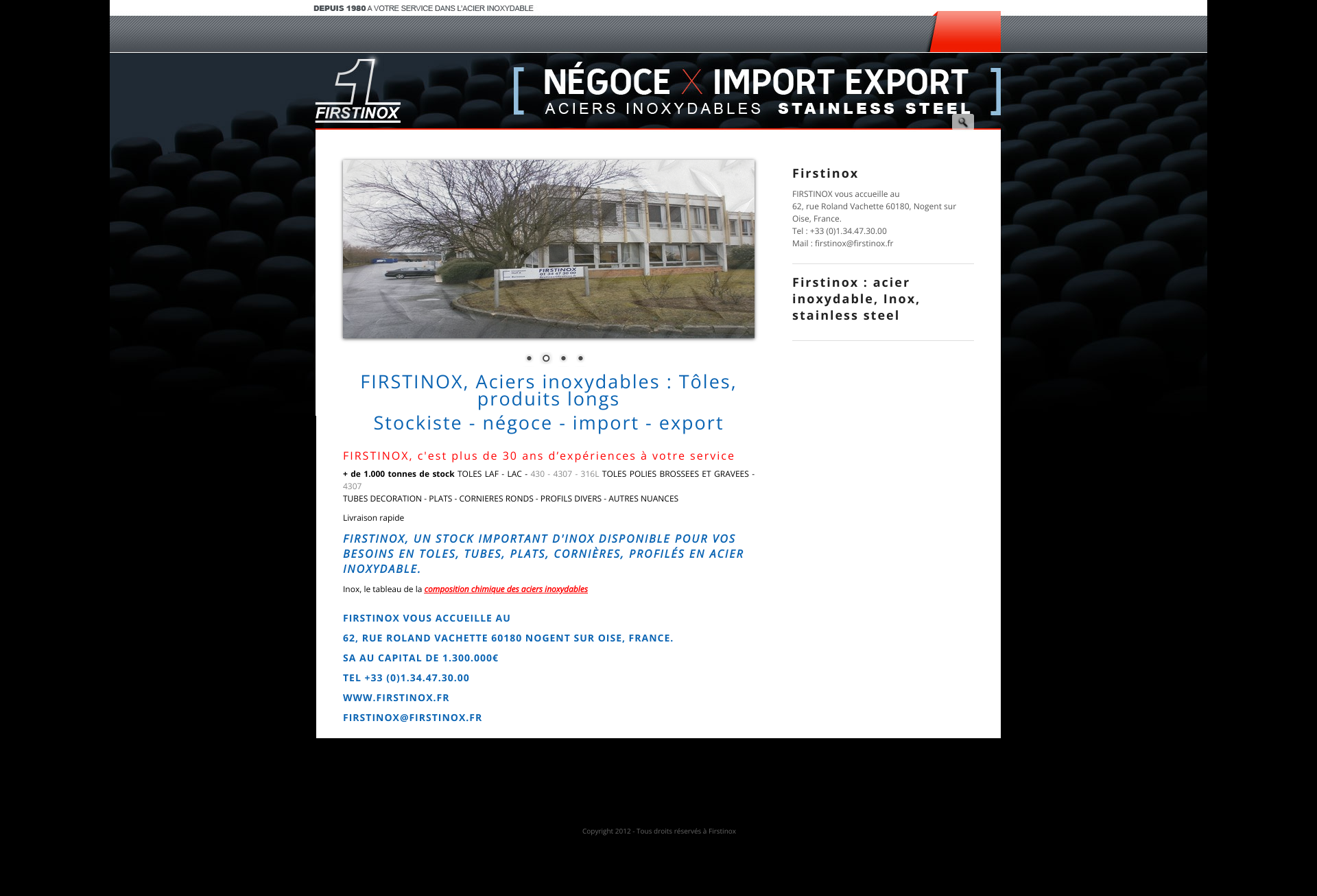 Aperçu du site