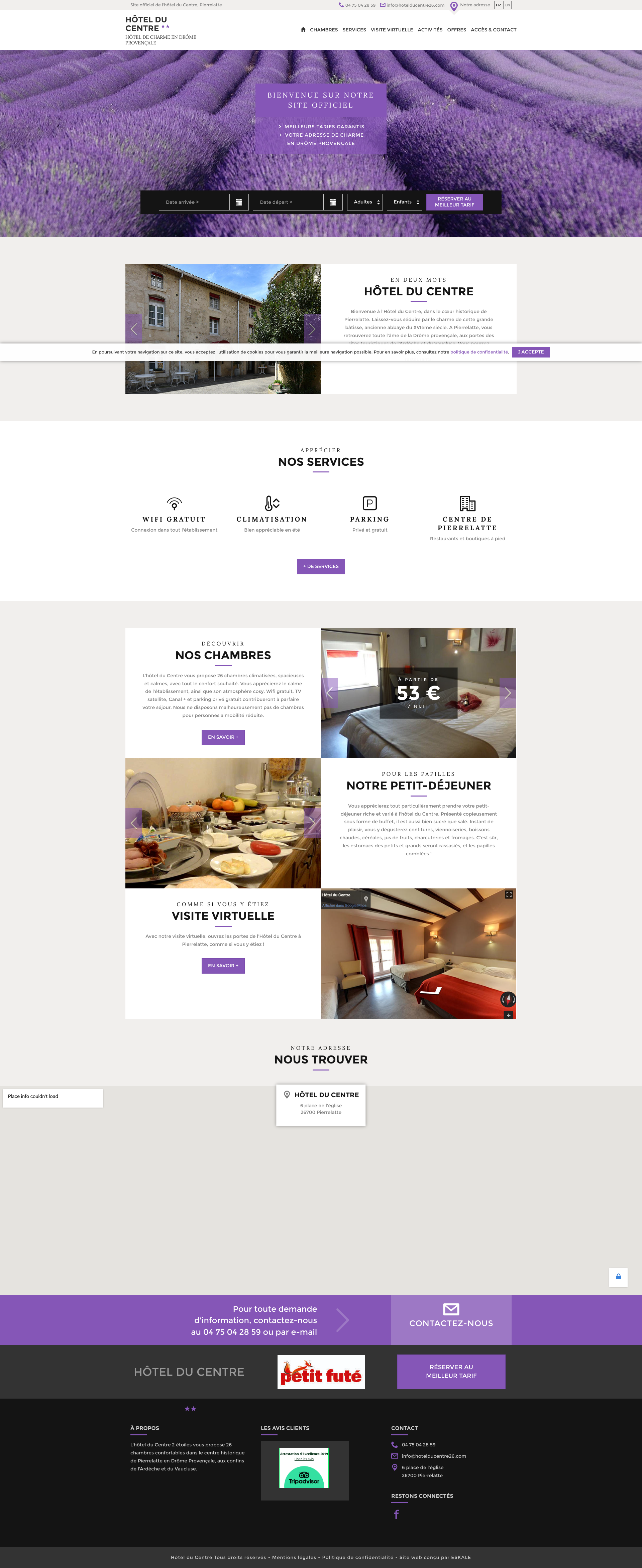 Aperçu du site