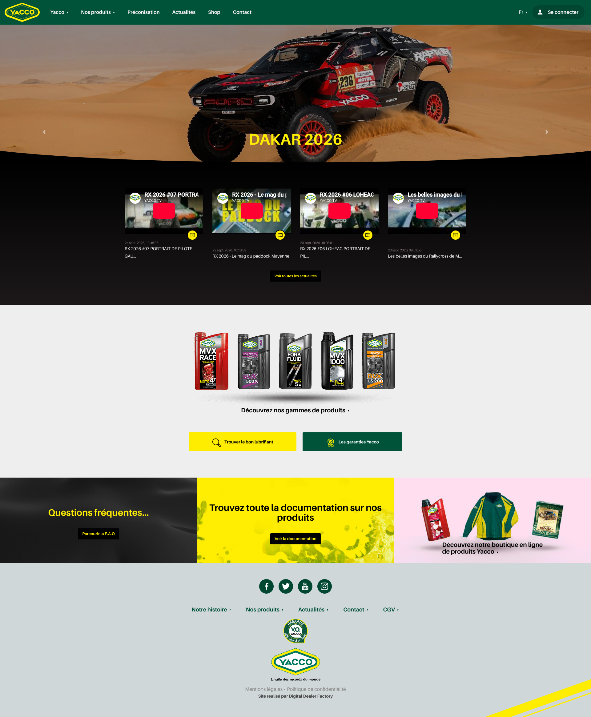 Aperçu du site