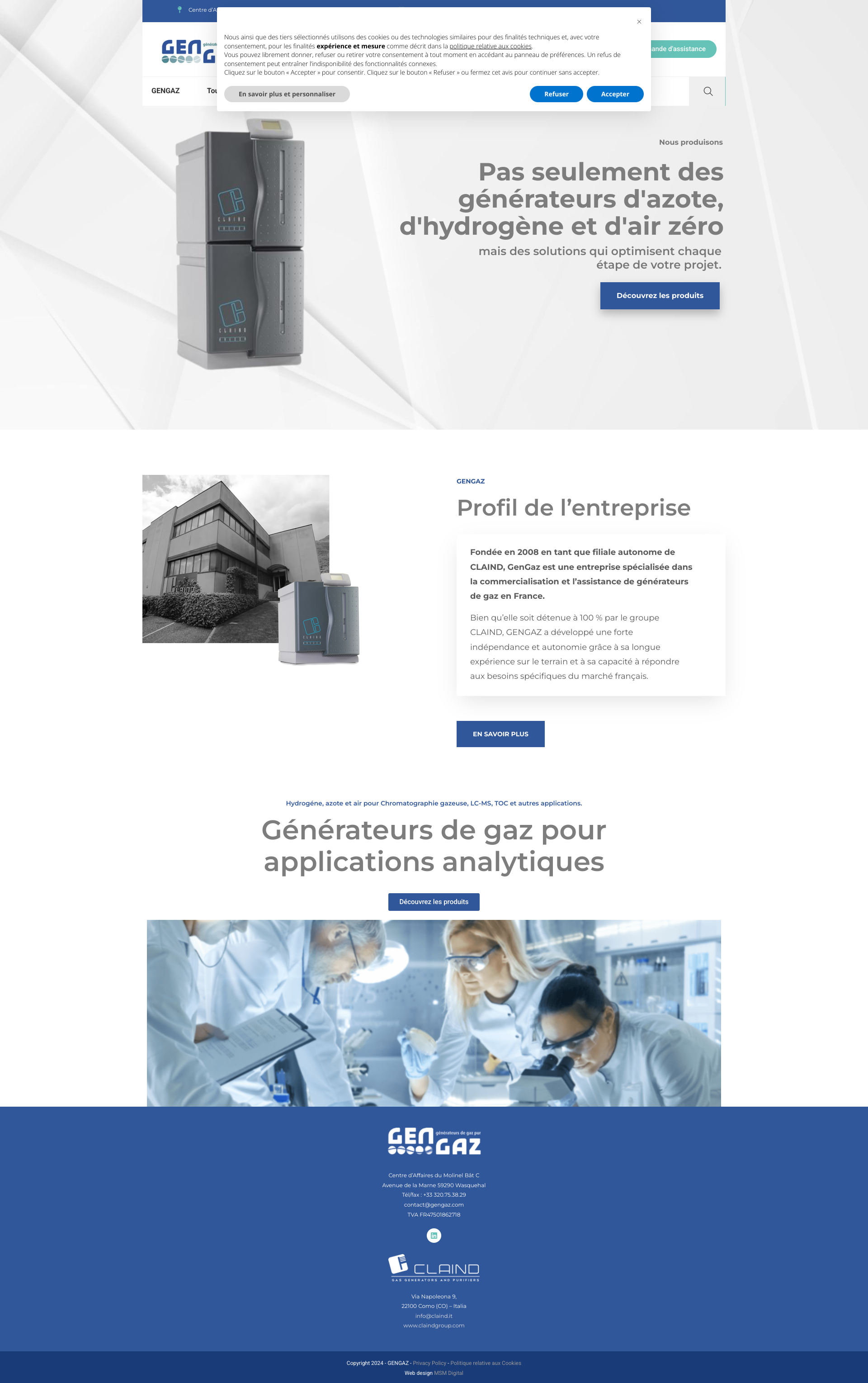 Aperçu du site