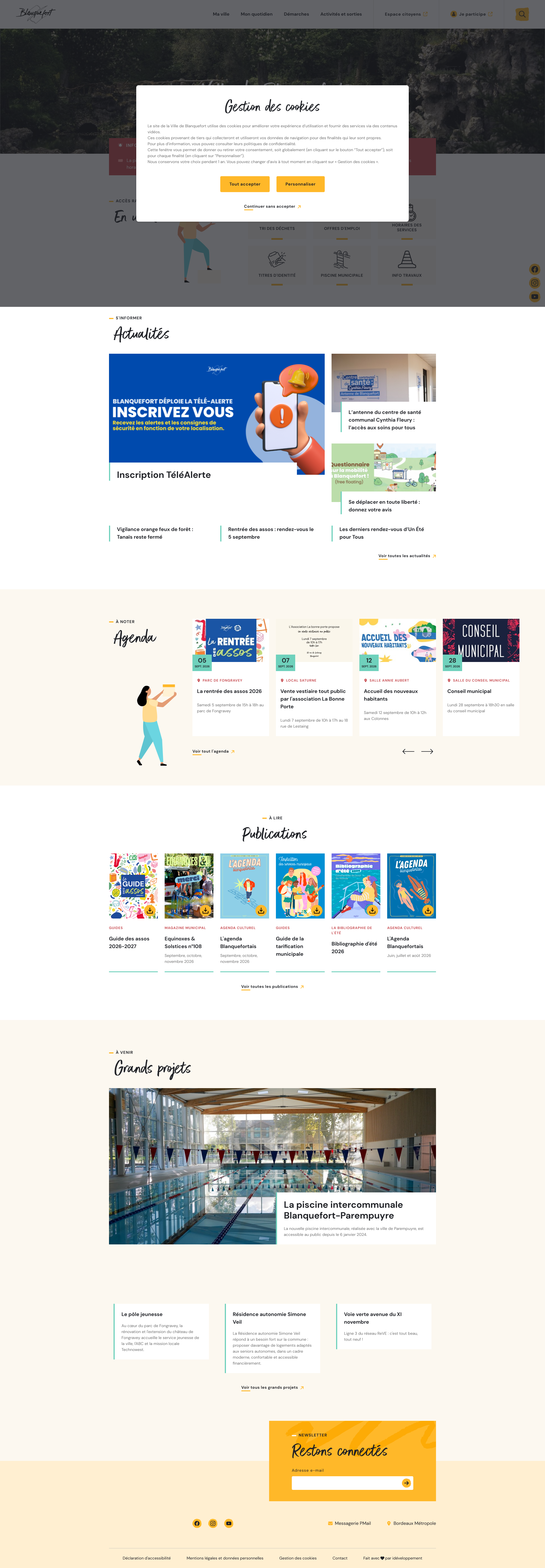 Aperçu du site
