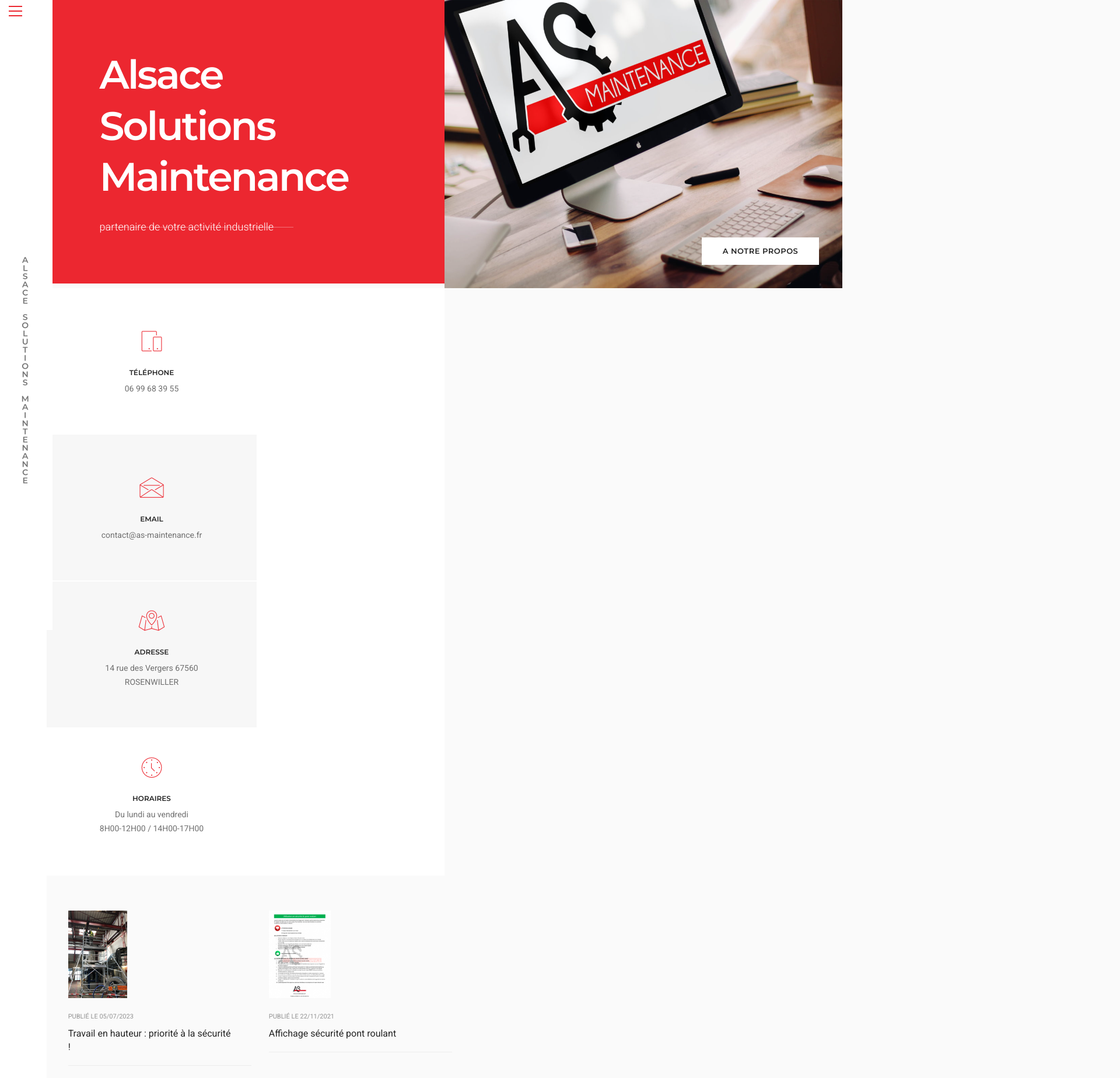 Aperçu du site