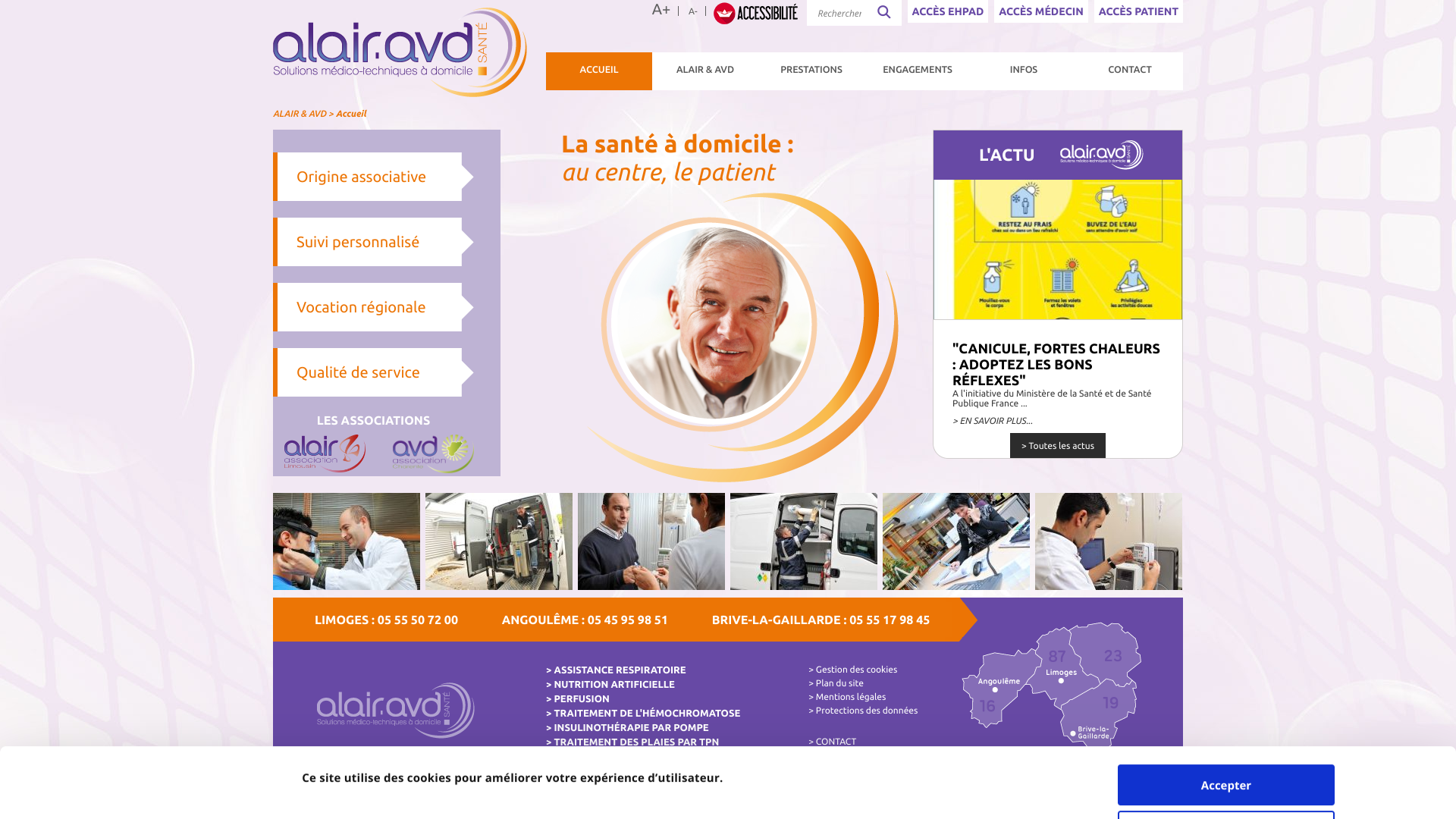 Aperçu du site