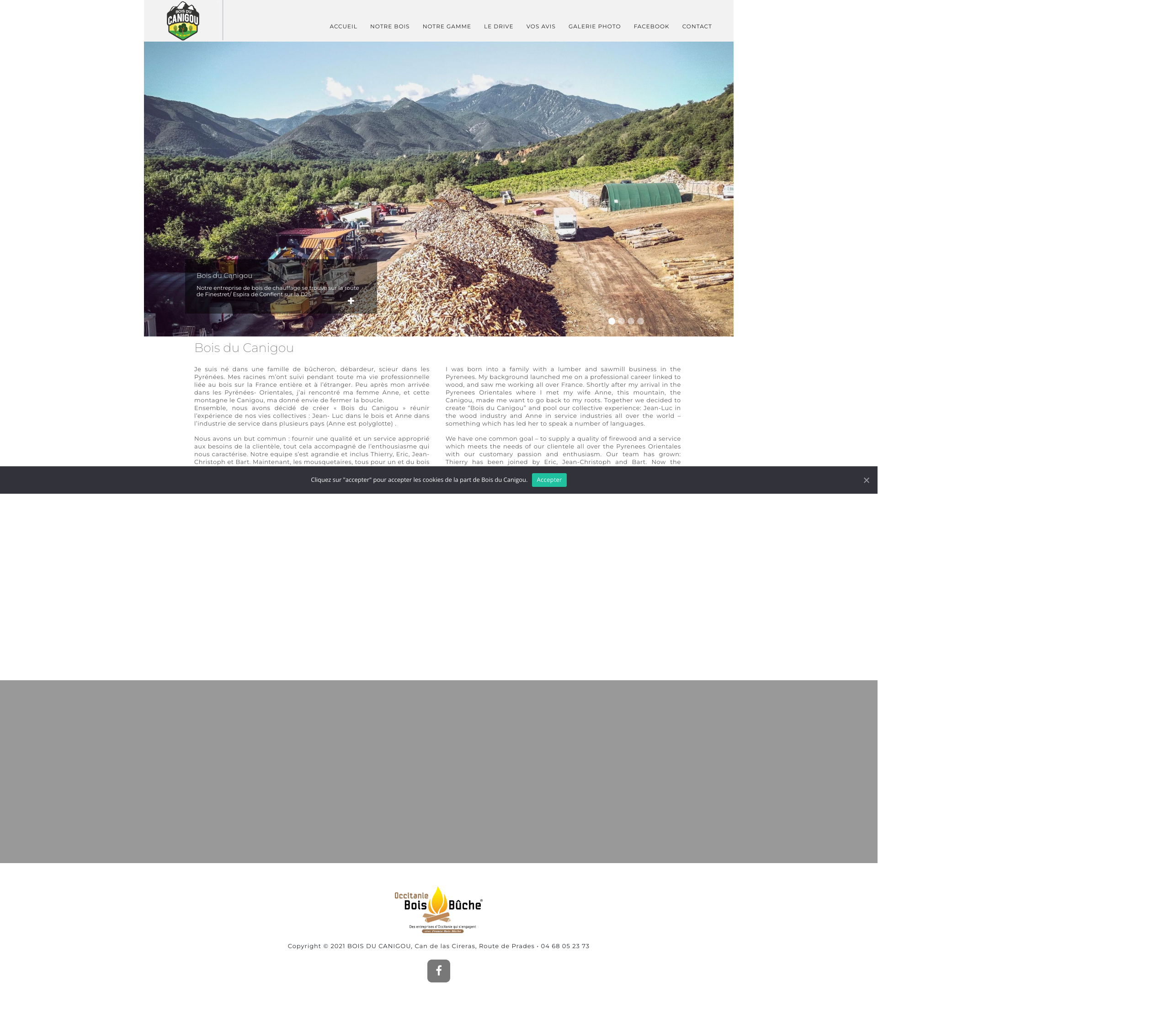 Aperçu du site