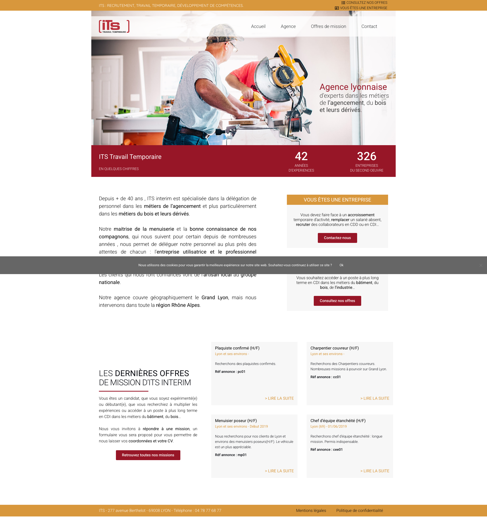 Aperçu du site