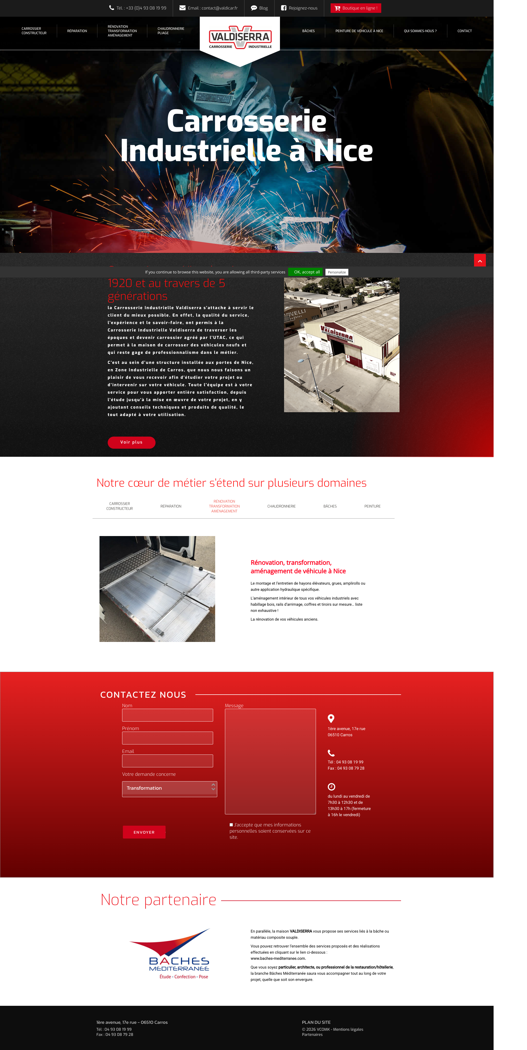 Aperçu du site