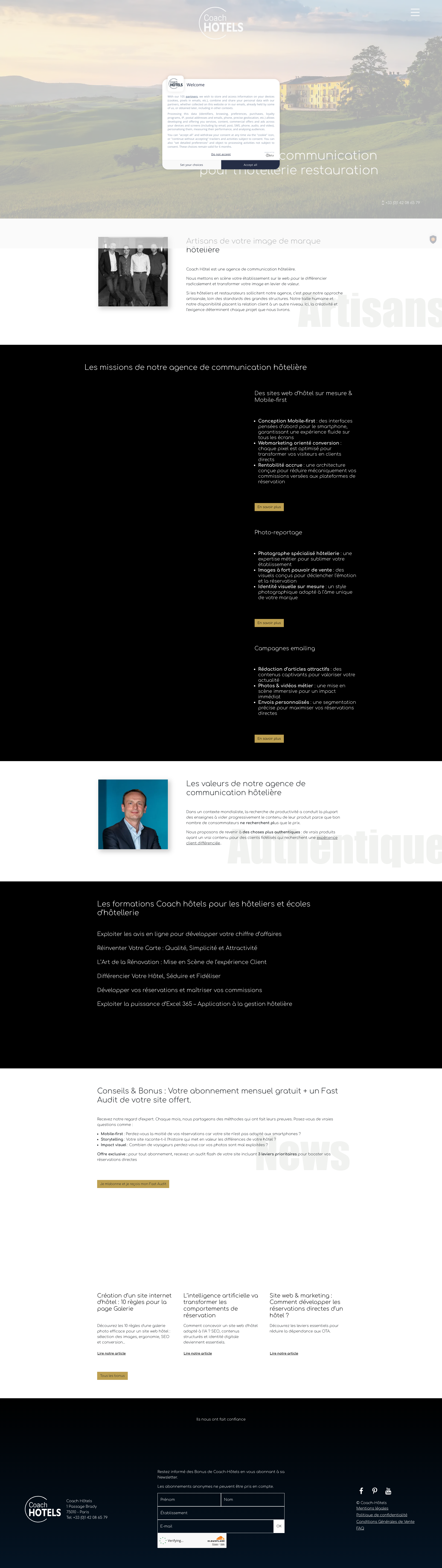 Aperçu du site