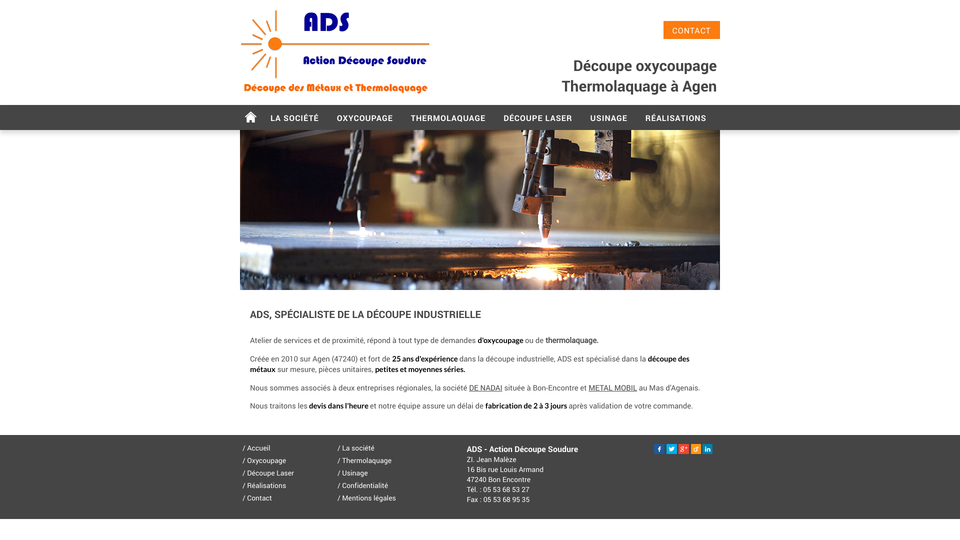 Aperçu du site