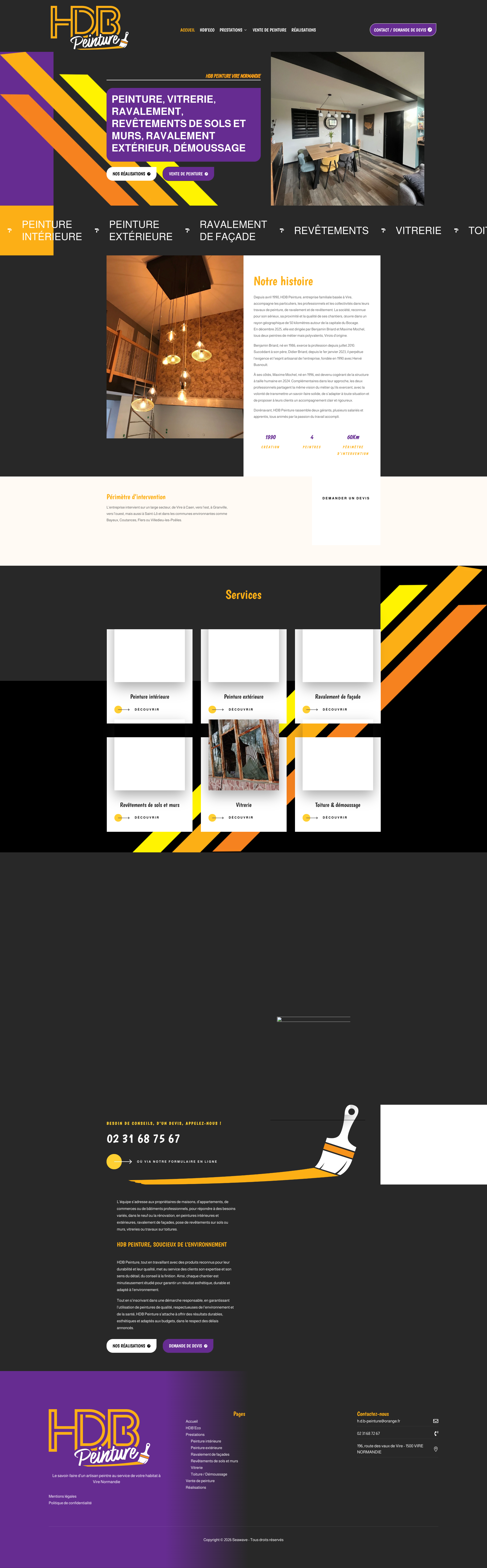 Aperçu du site