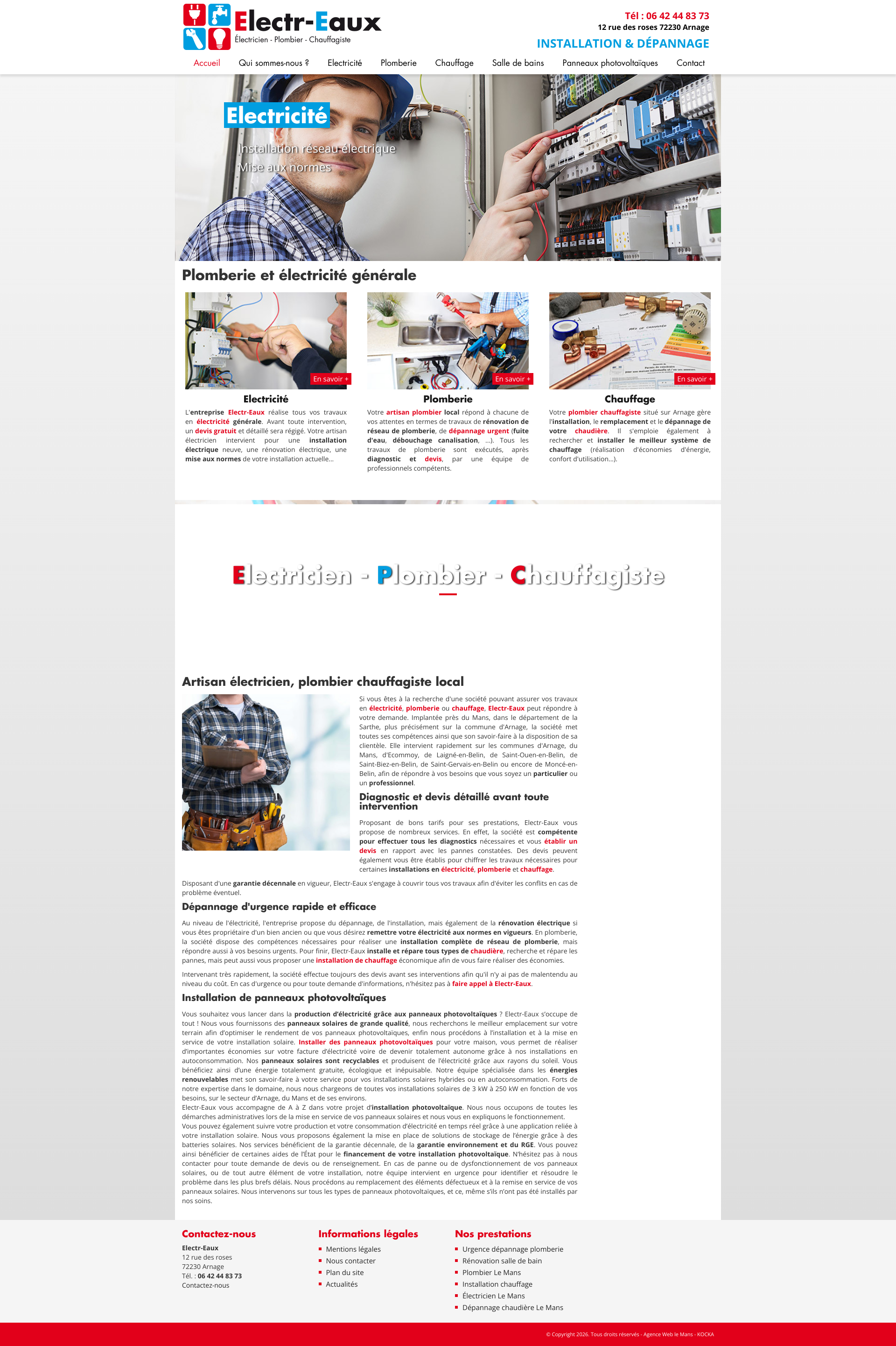 Aperçu du site