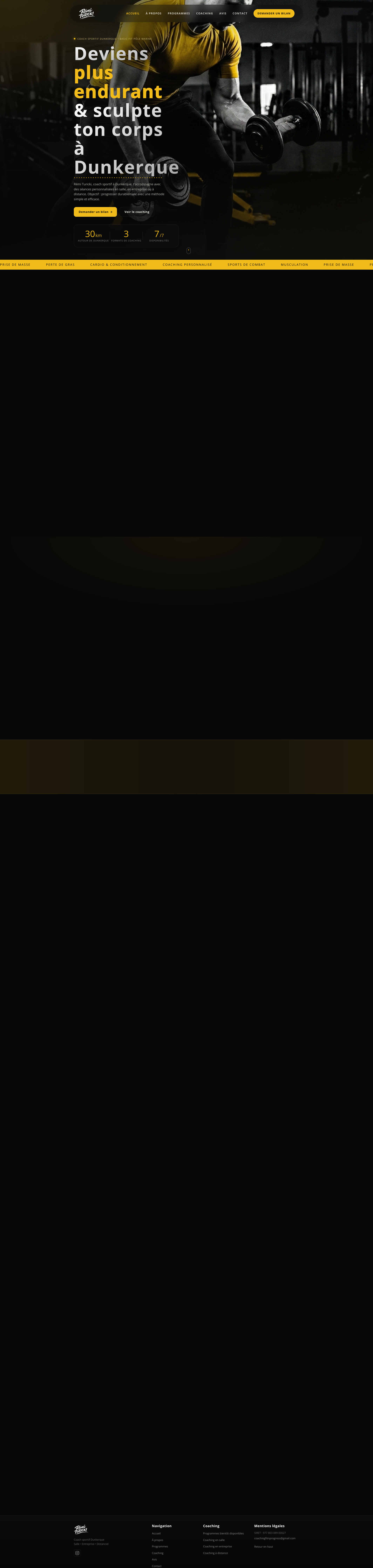 Aperçu du site