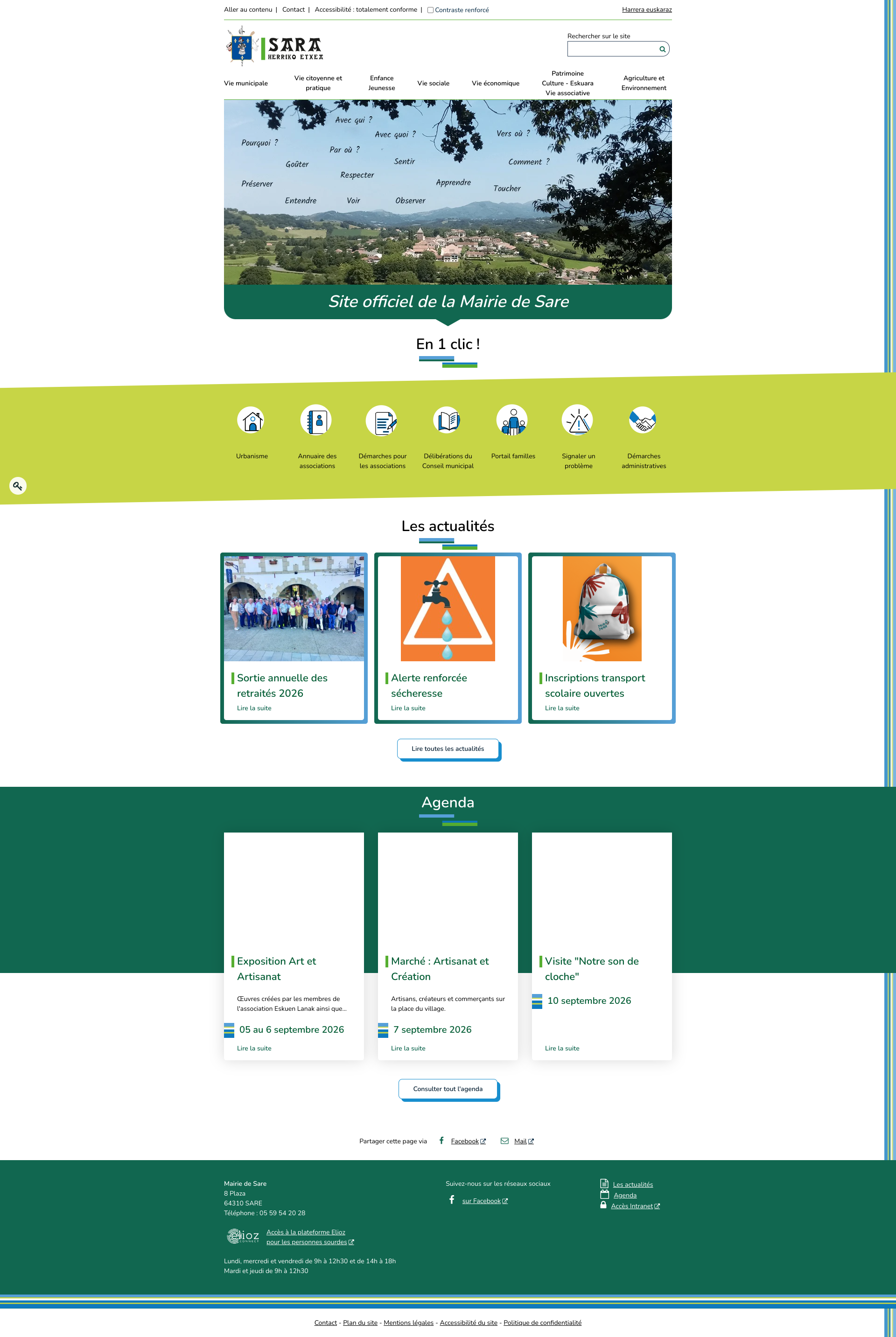 Aperçu du site