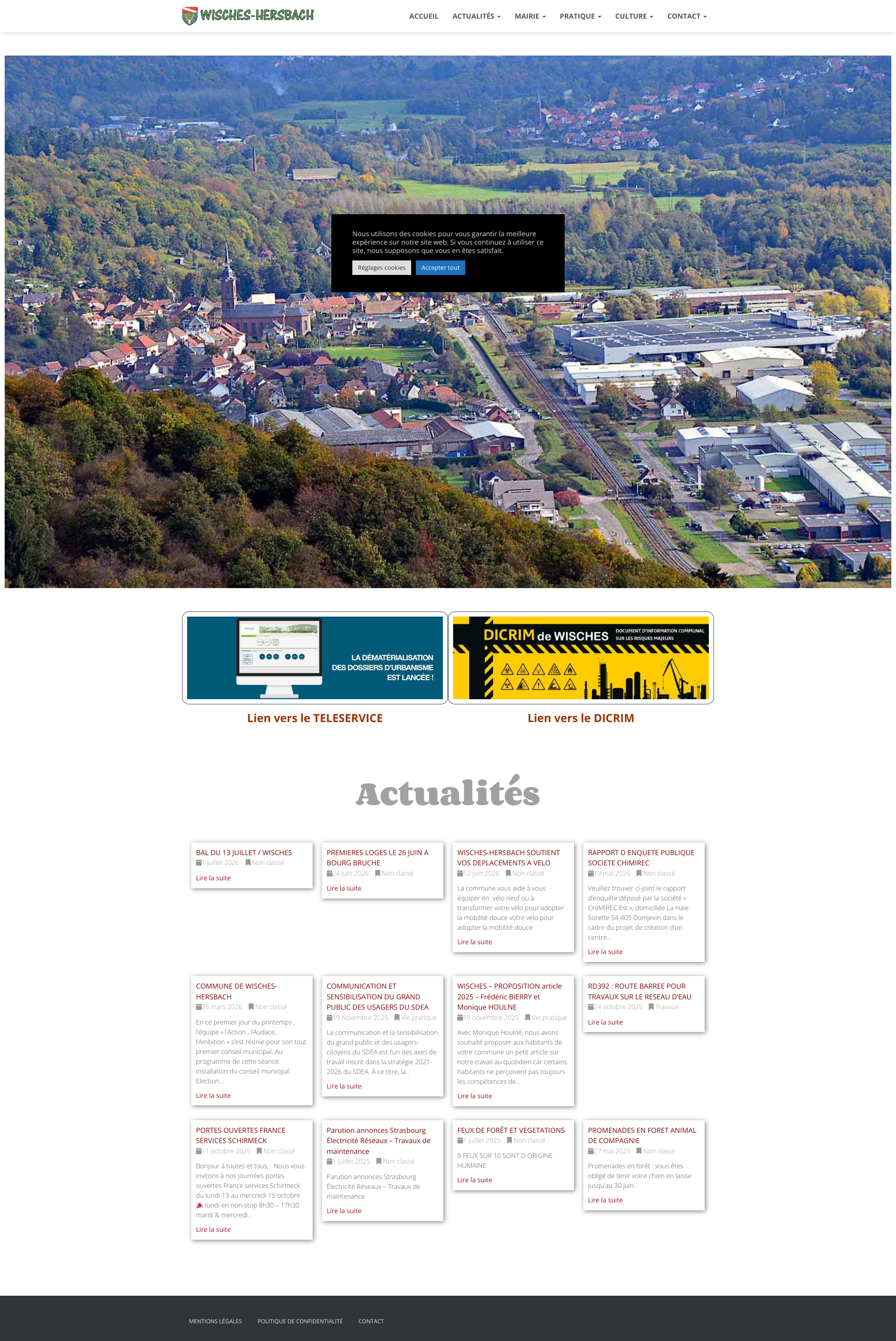 Aperçu du site