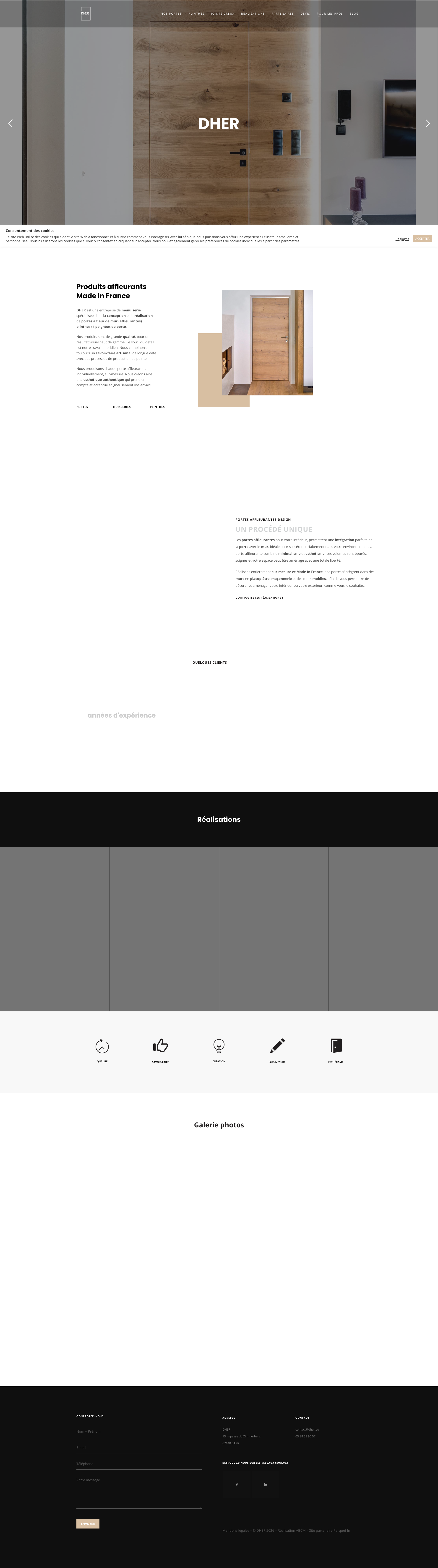Aperçu du site