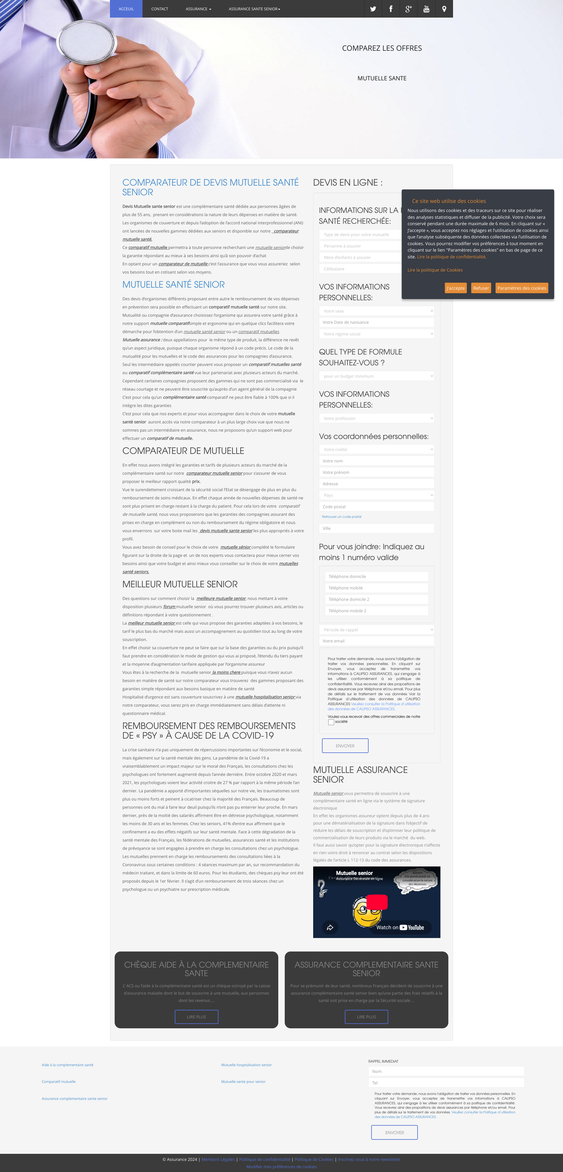 Aperçu du site