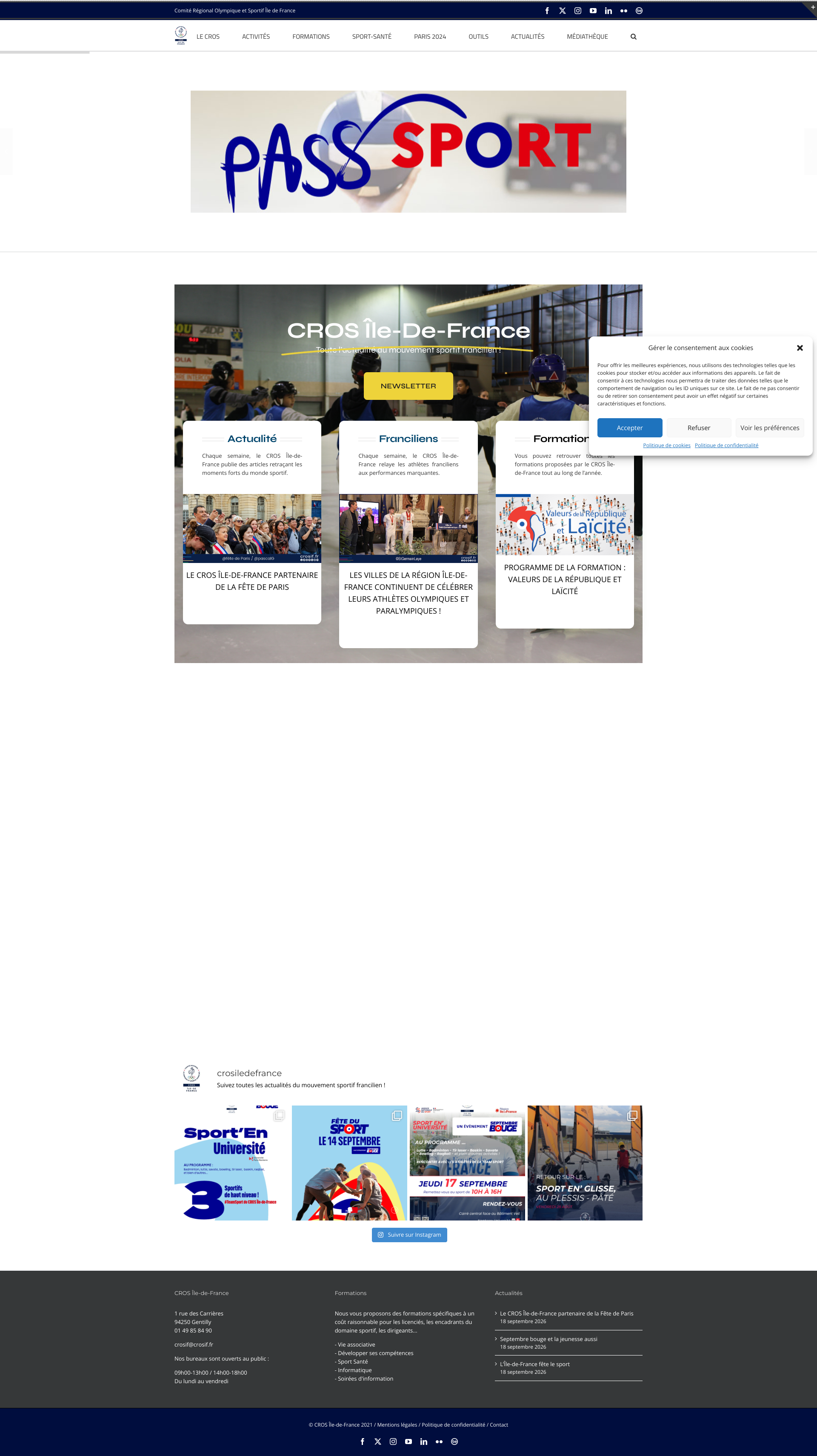 Aperçu du site