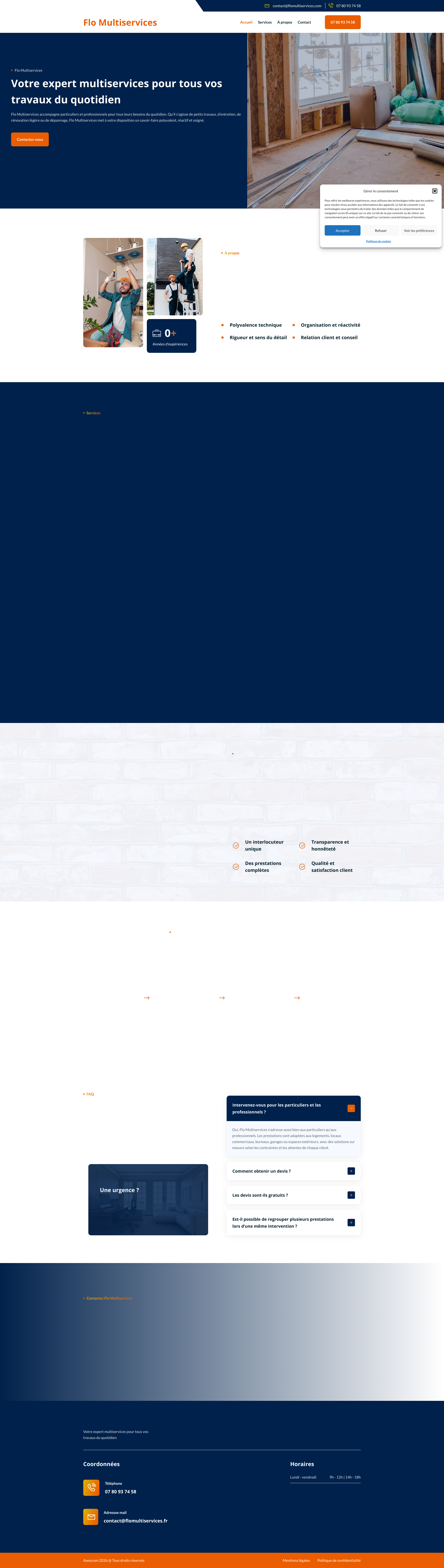 Aperçu du site