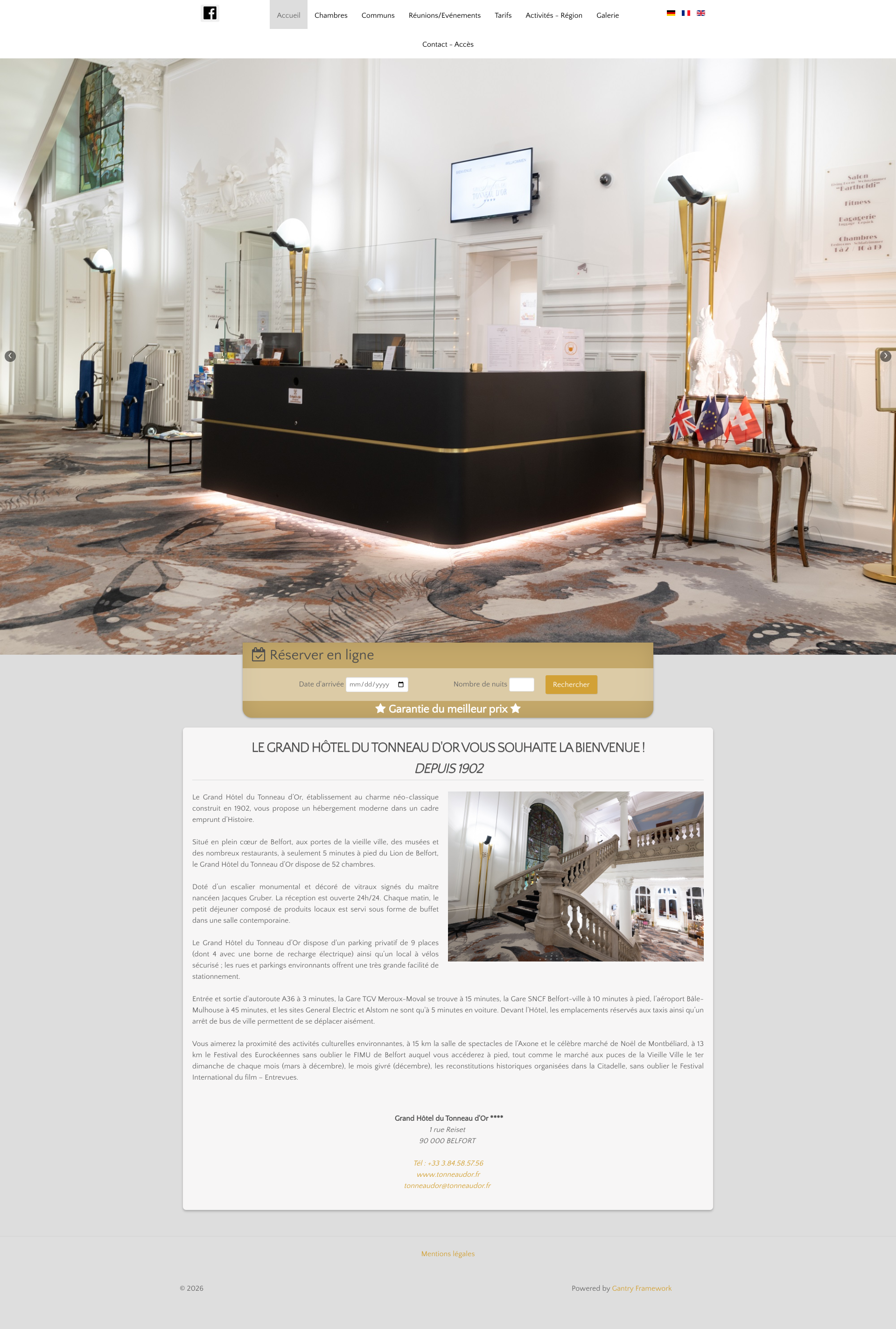 Aperçu du site