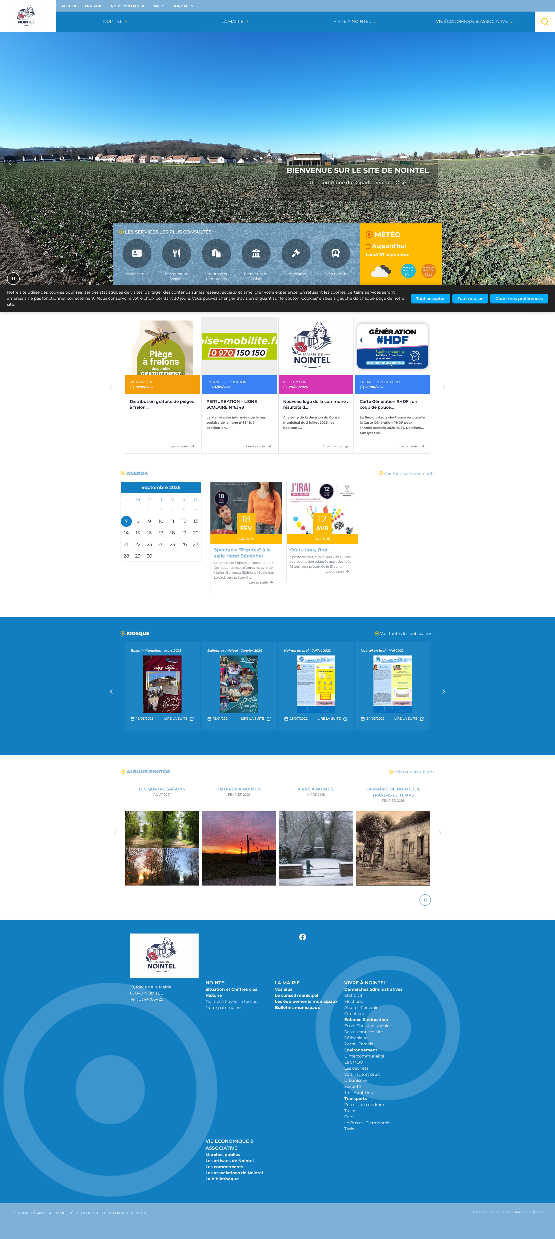 Aperçu du site