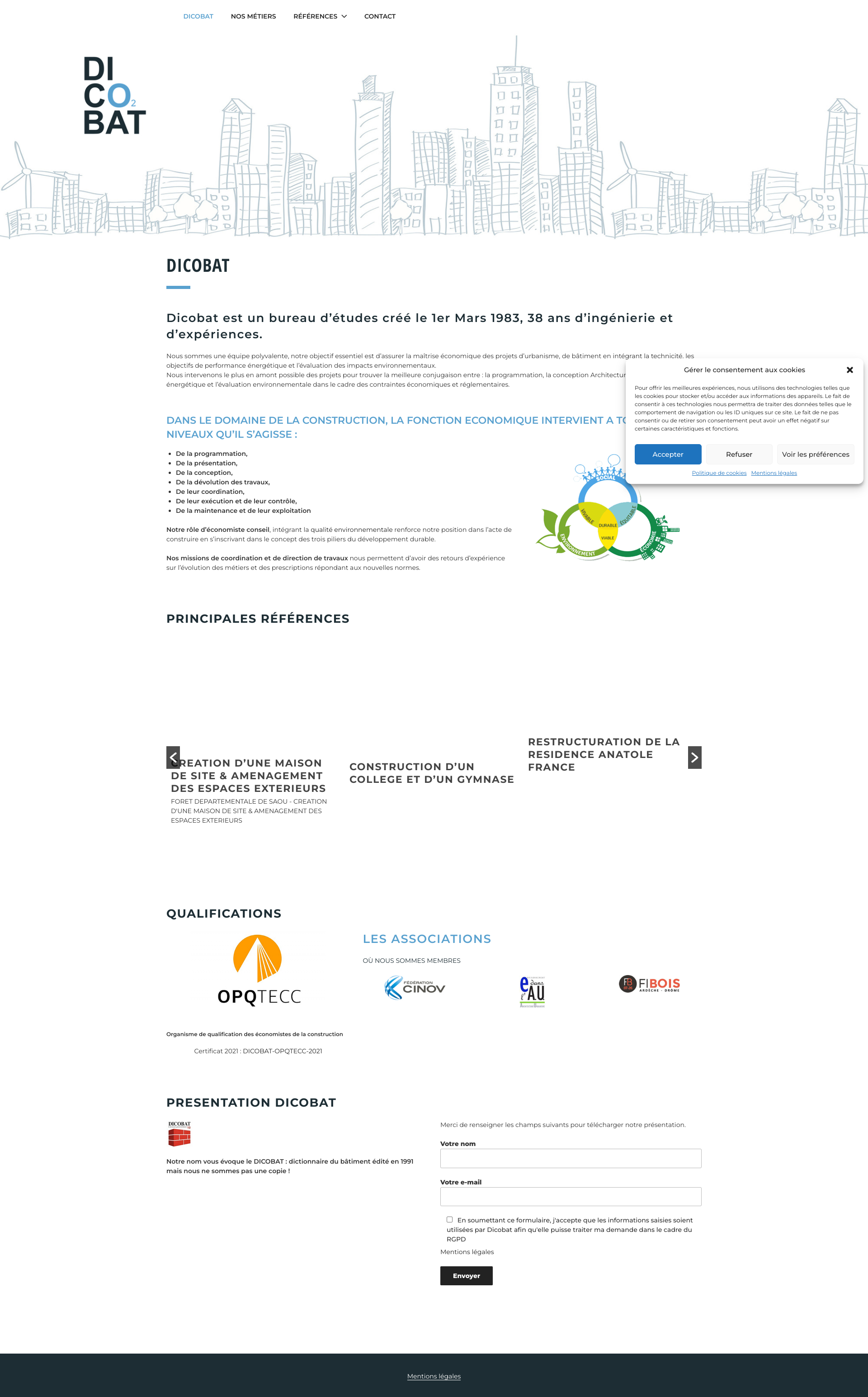 Aperçu du site