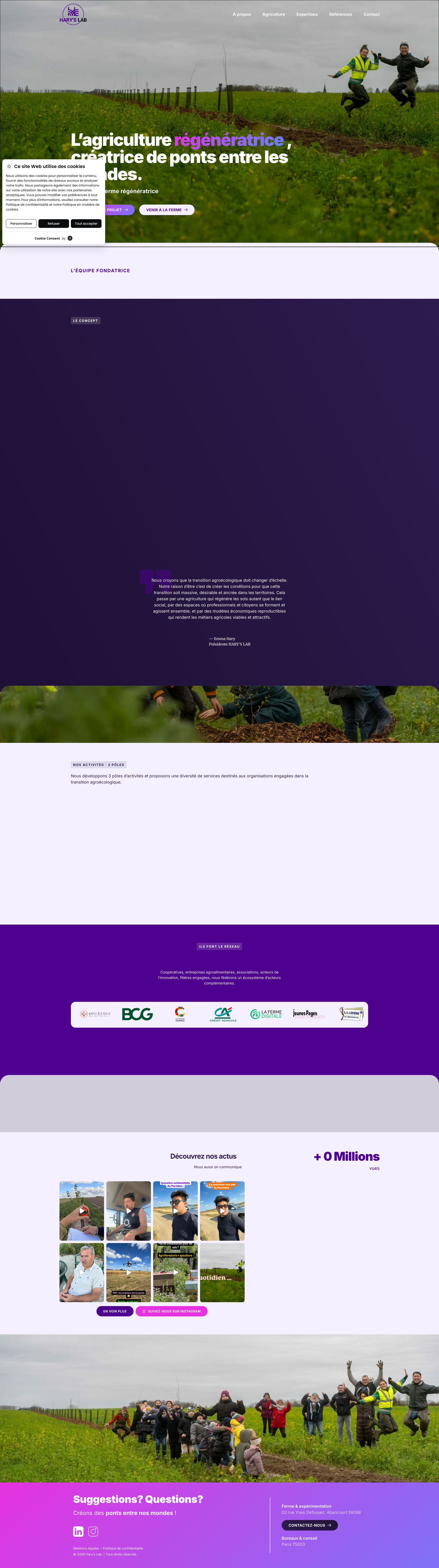 Aperçu du site