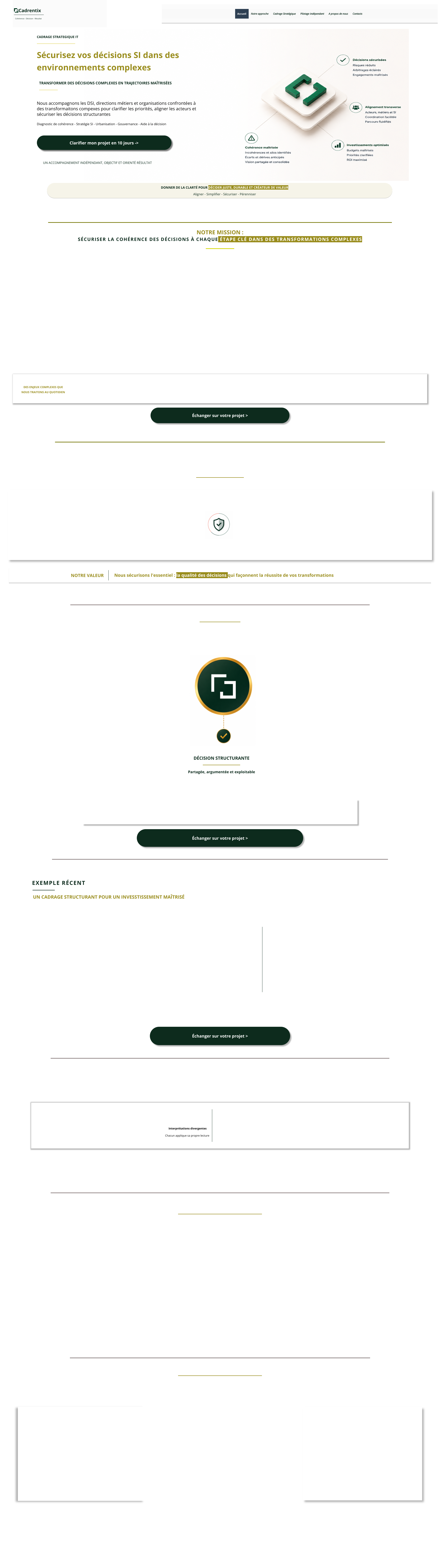 Aperçu du site