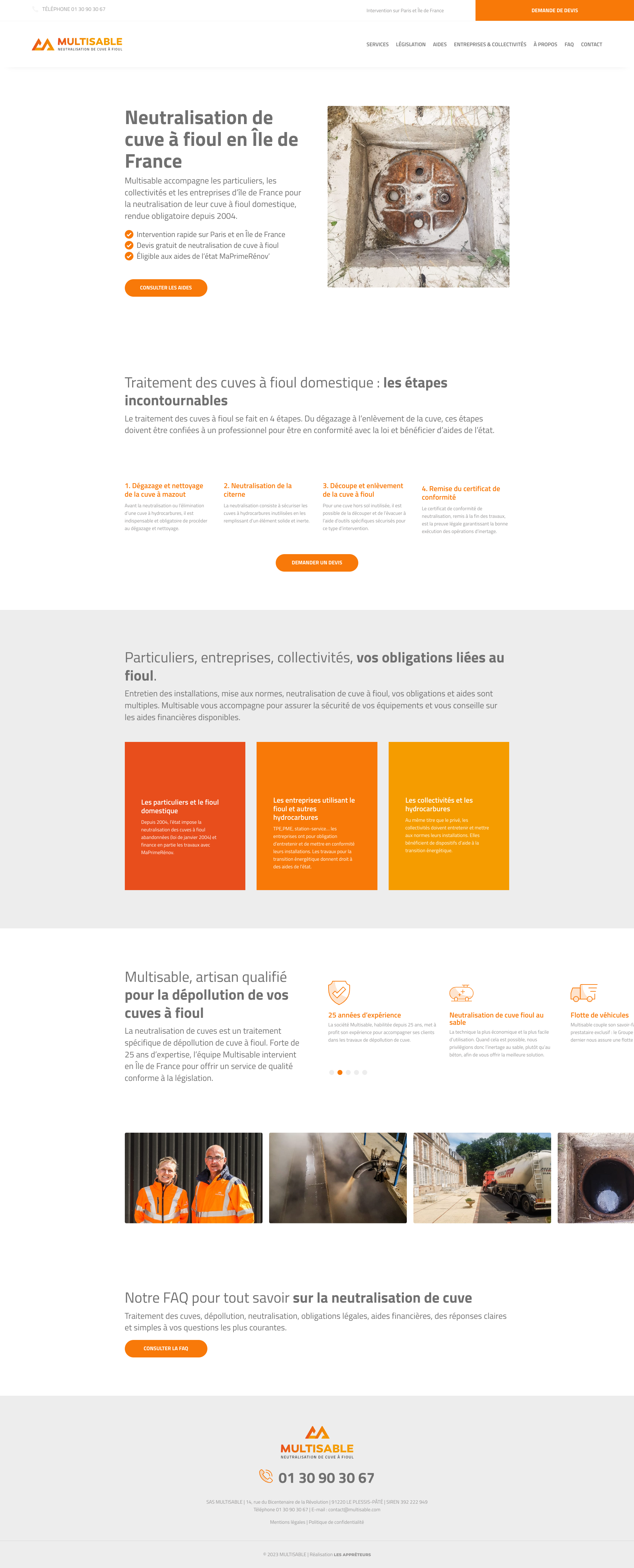 Aperçu du site