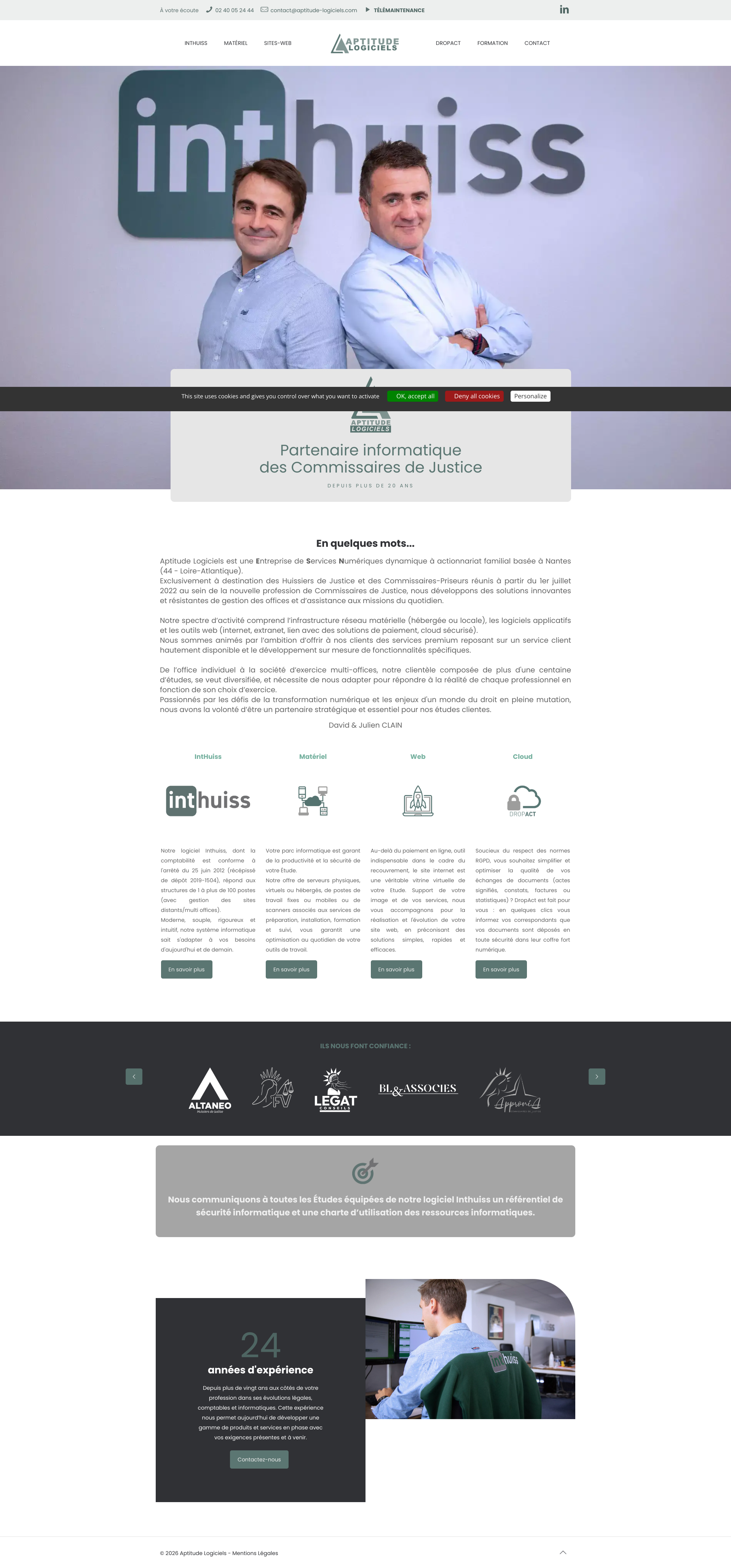 Aperçu du site